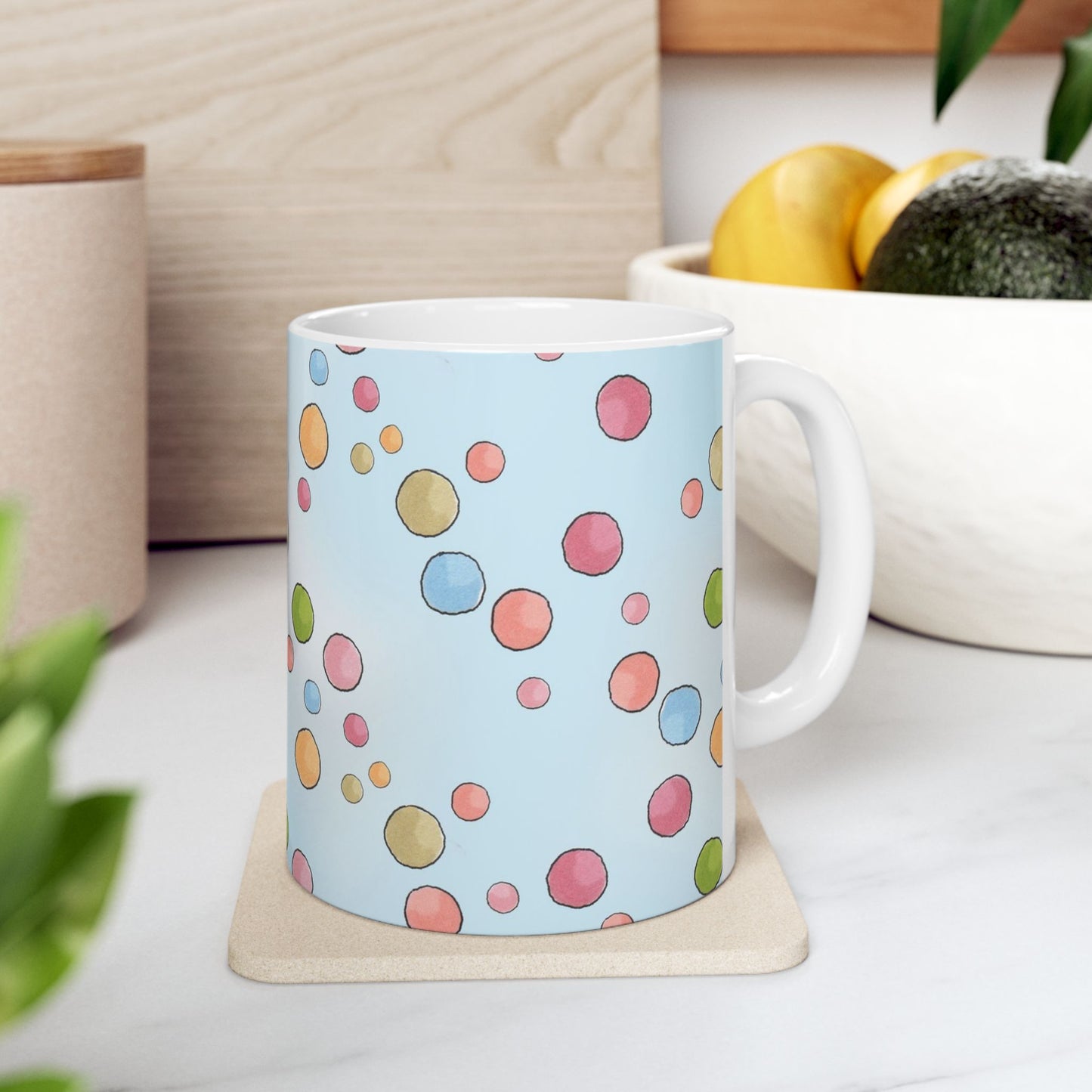 Clown Dots Blue Sky Cup
