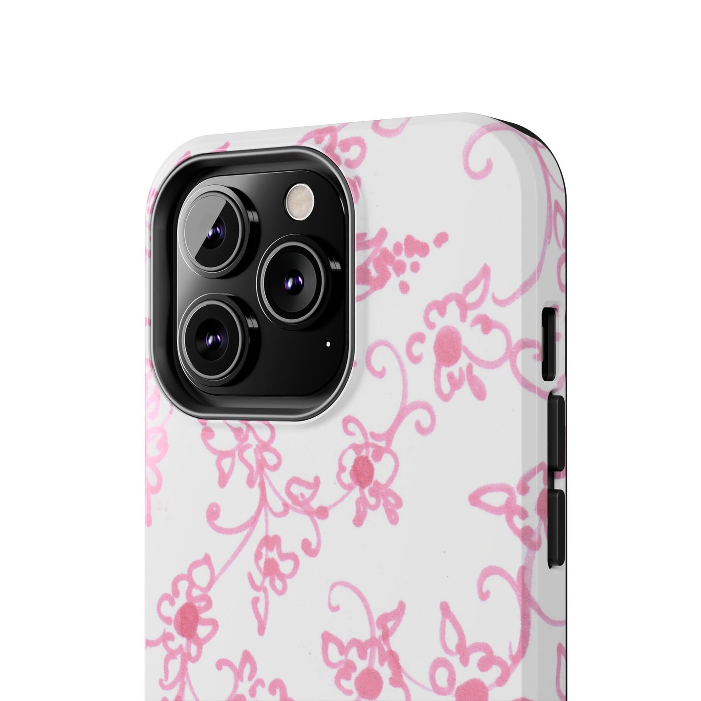 Juliette Ladies White / Pink Flowers Phone Case