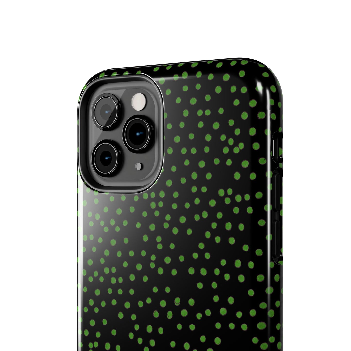 Dinky Dots Black / Green Phone Case