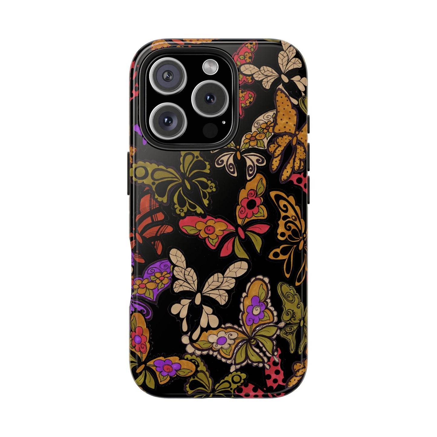 Flighty Black Phone Case