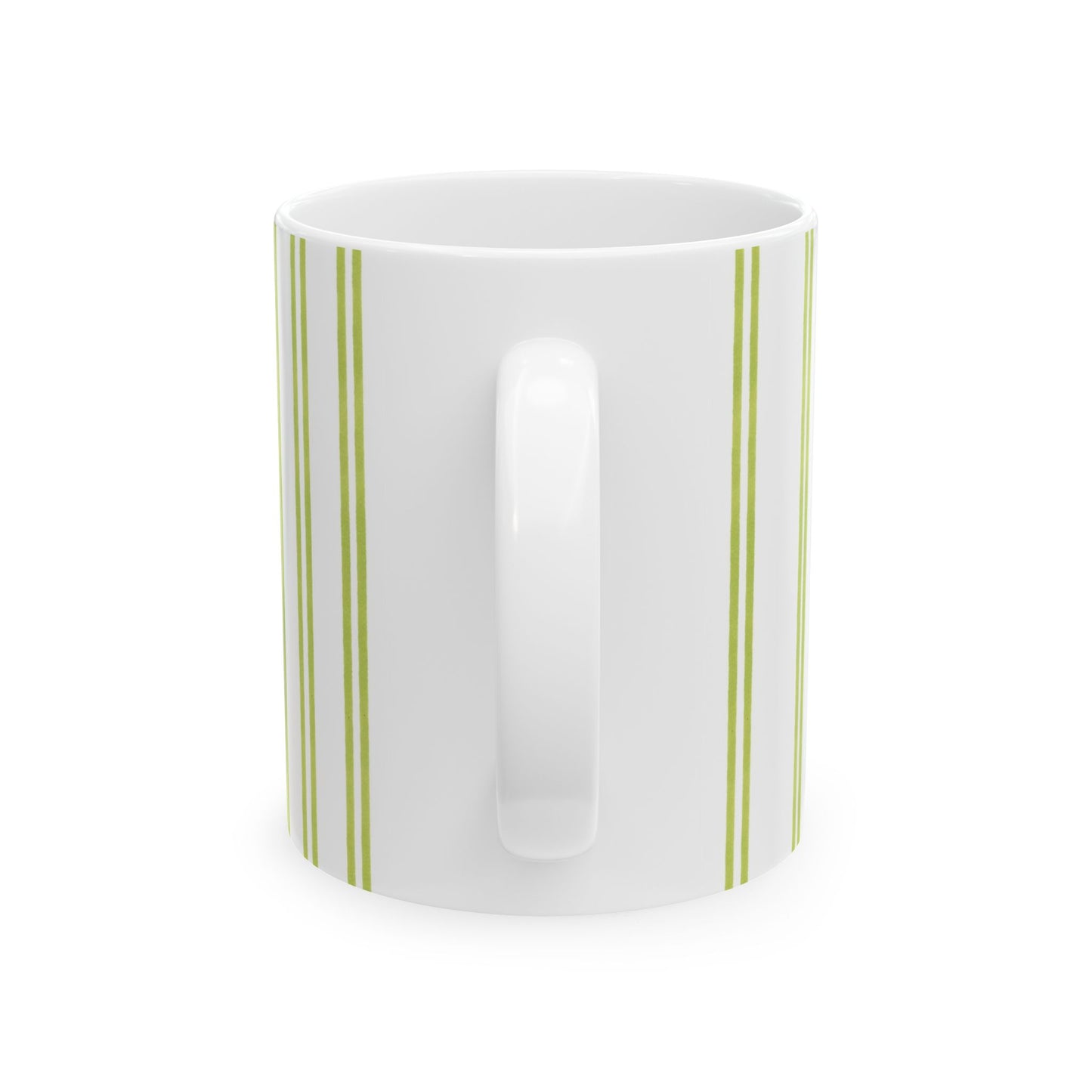 Green Double Stripe Cup