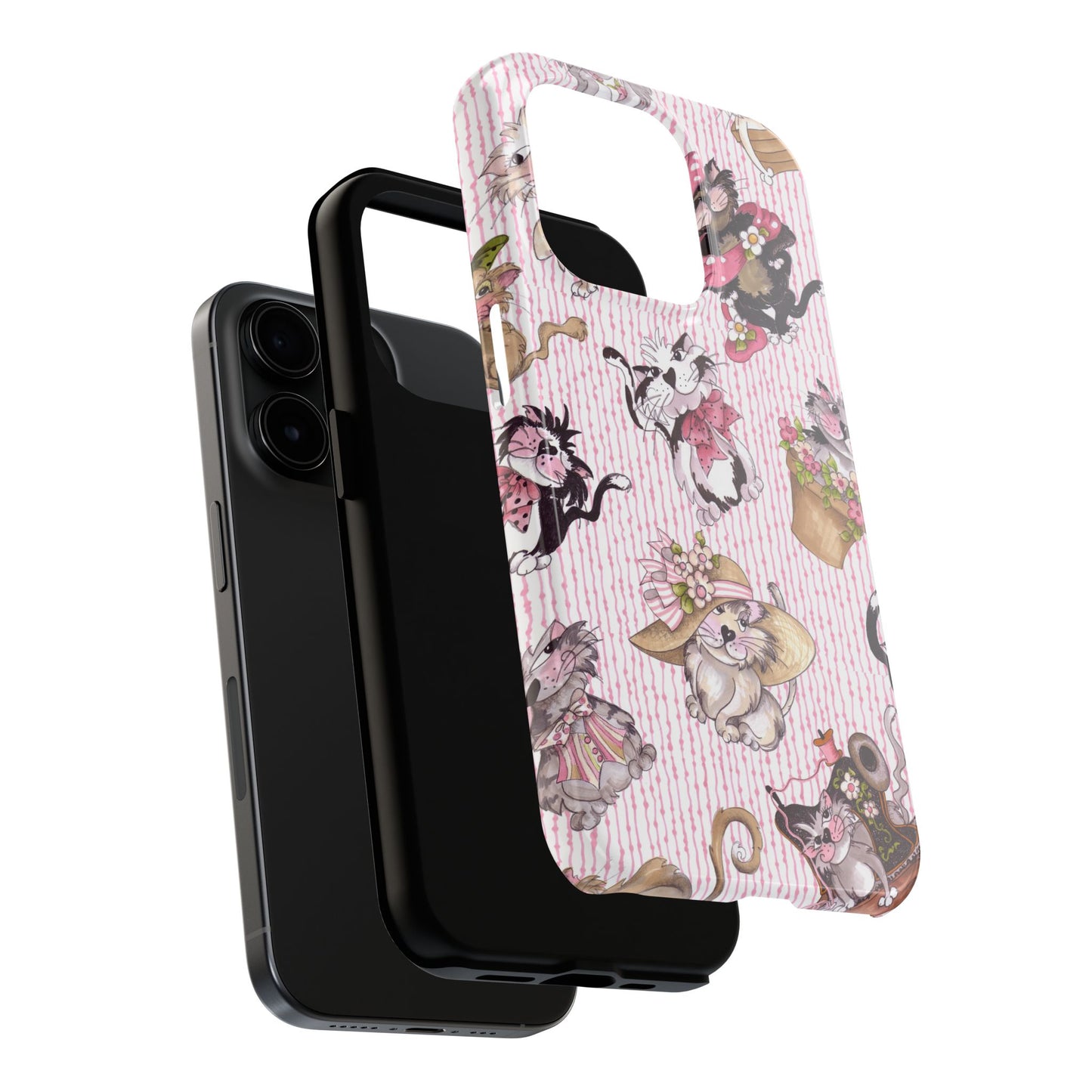 Fancy Cats Pink Phone Case