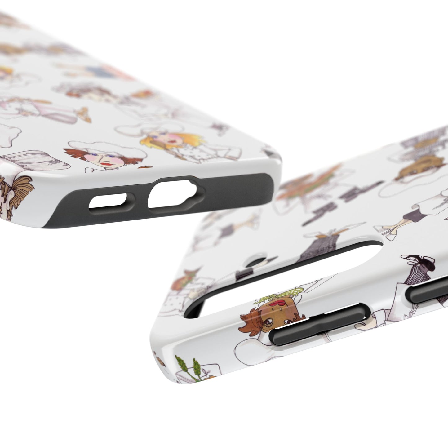 Tossed Chefs White Phone Case