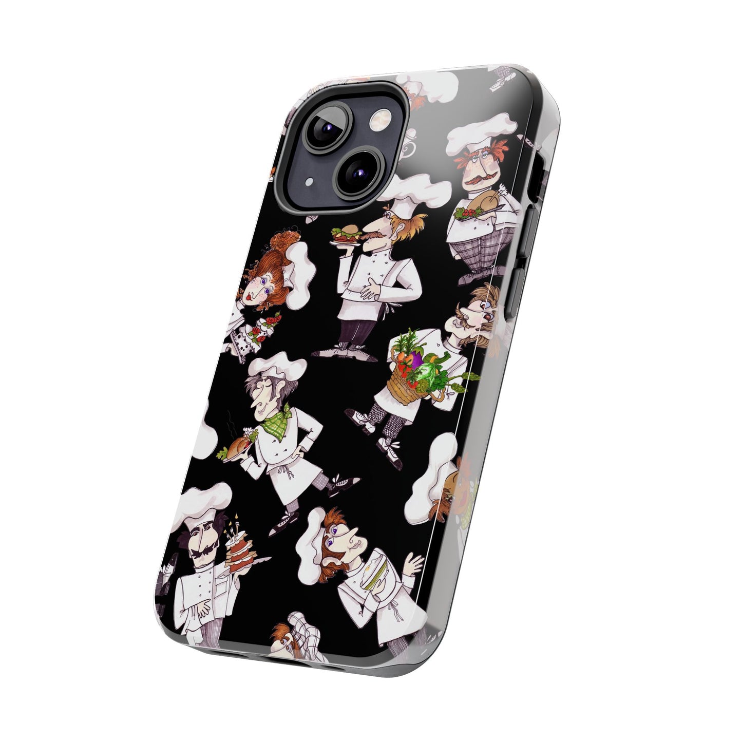 Tossed Chefs Black Phone Case