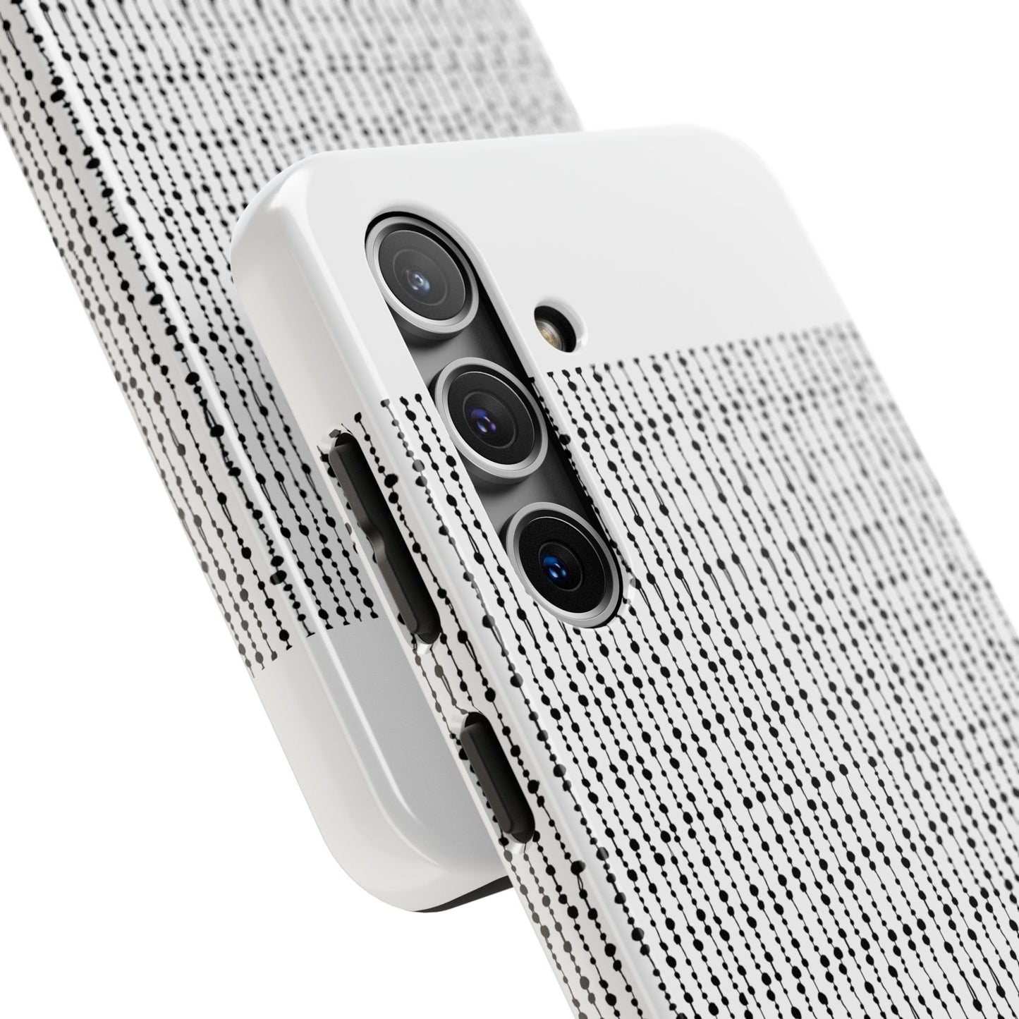 Beaded Curtain White / Black Phone Case