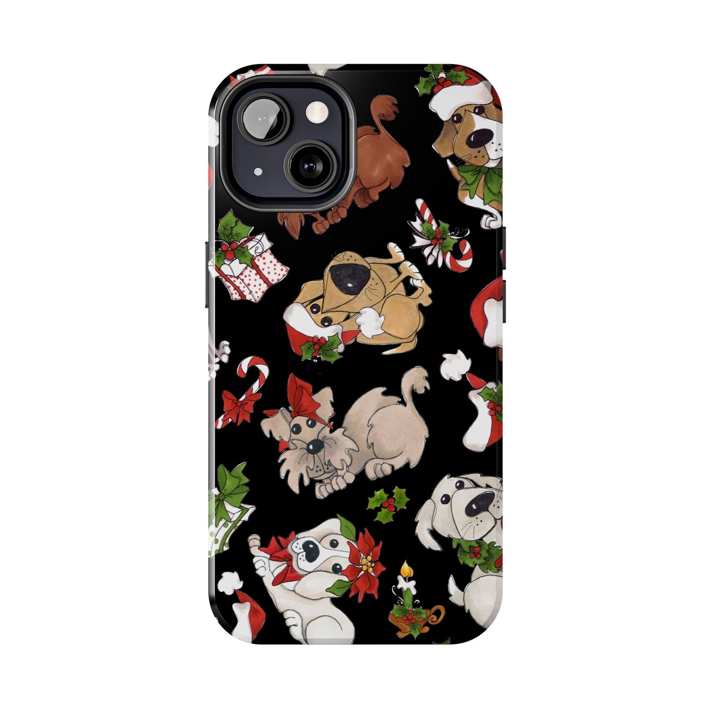 Doggie Toss Black Phone Case