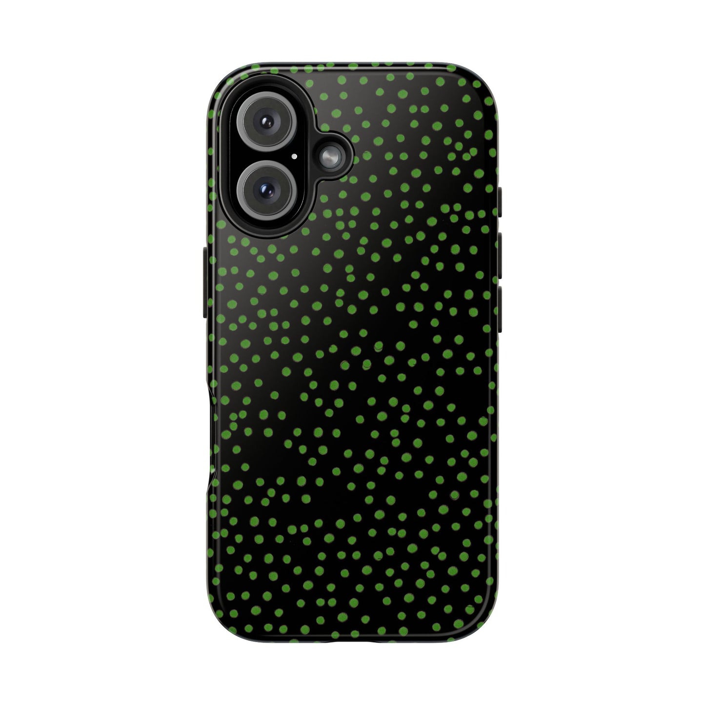 Dinky Dots Black / Green Phone Case