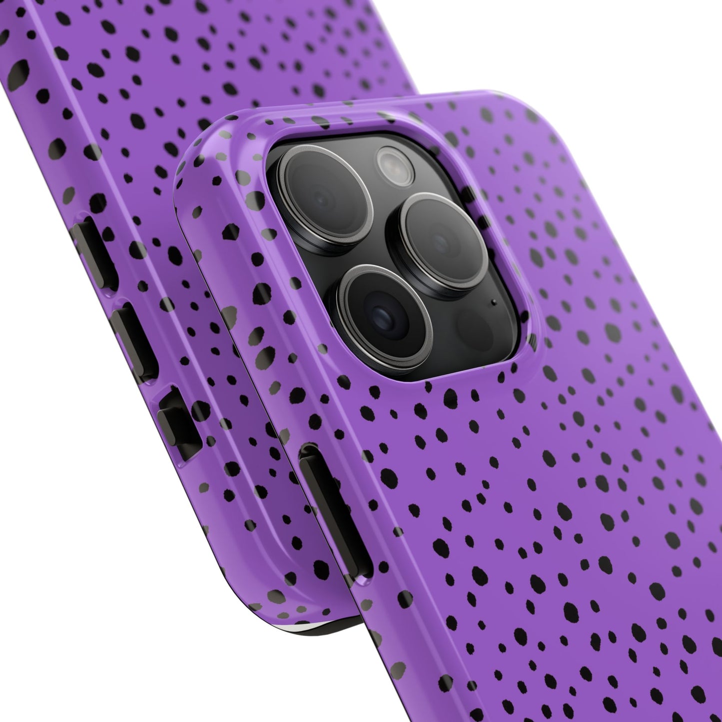Pepper Dots Purple / Black Phone Case