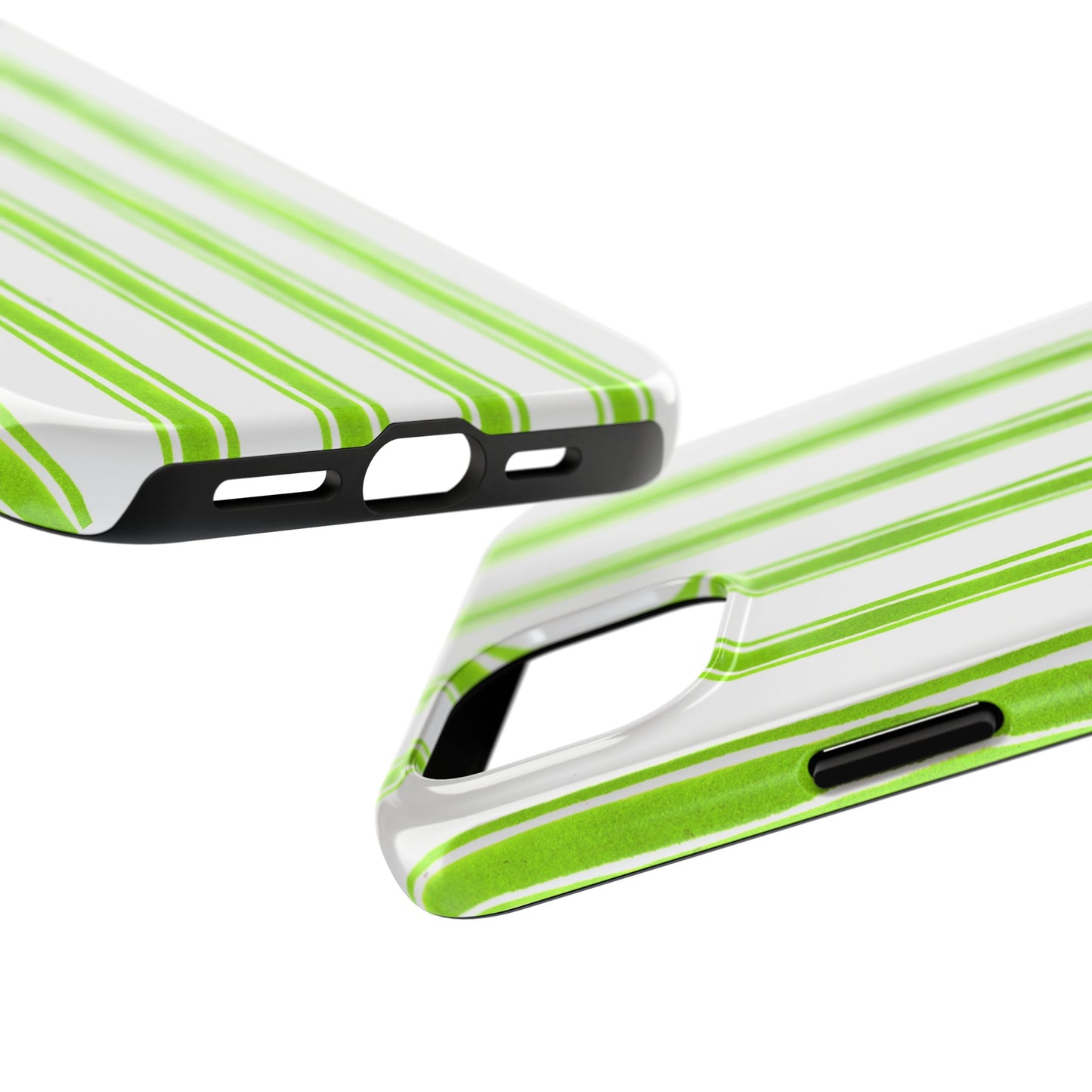 Awning Stripe Lime Phone Case