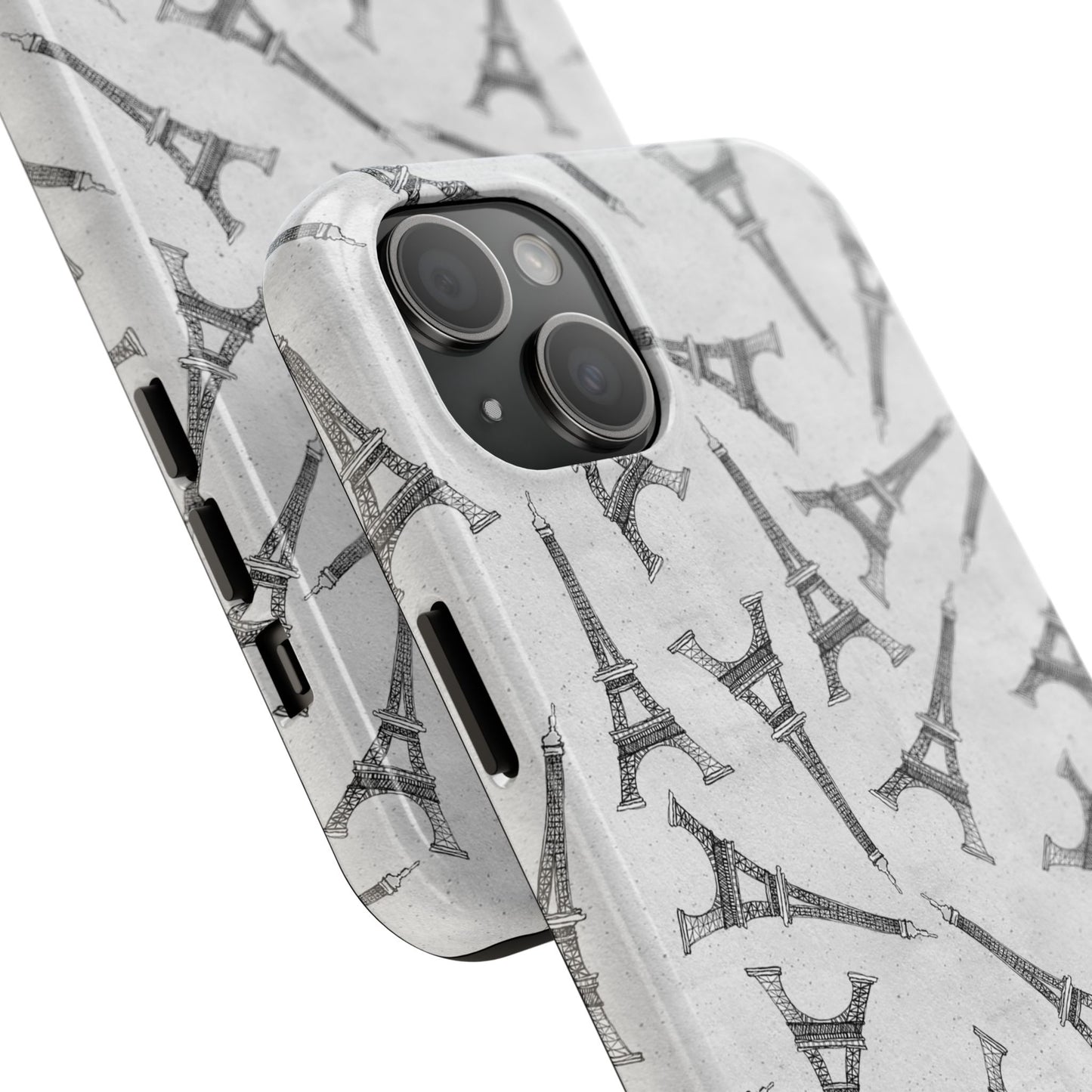 Eifelesque Silver Phone Case