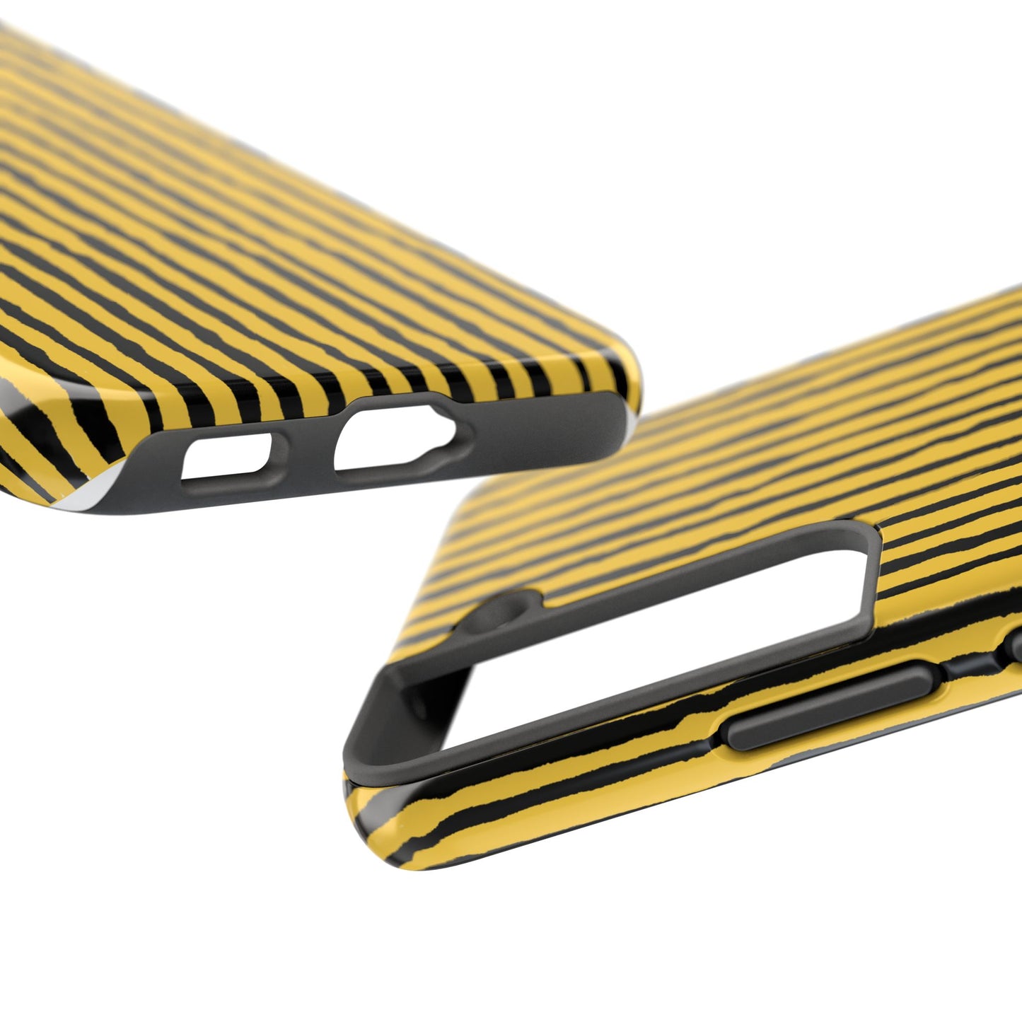 Sorta Stripe Yellow / Black Phone Case