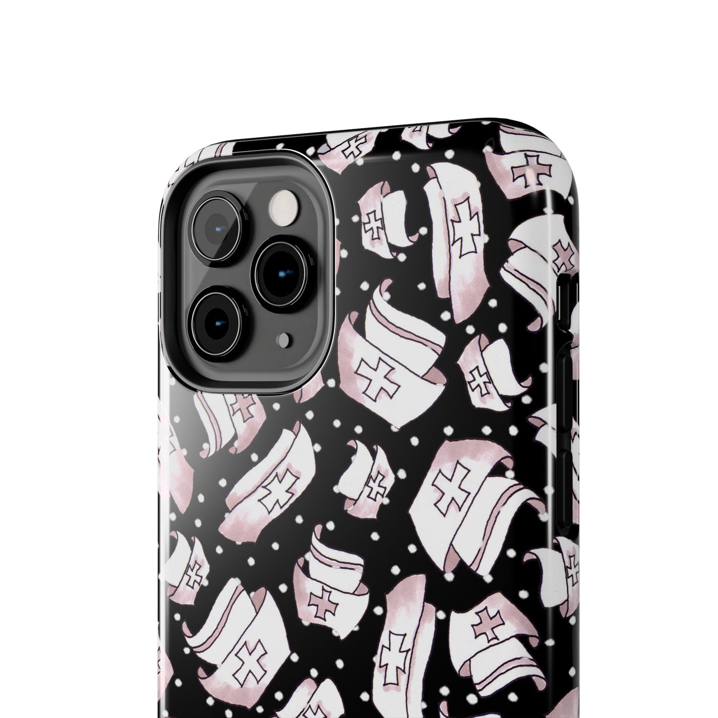 Med Hats Black Phone Case