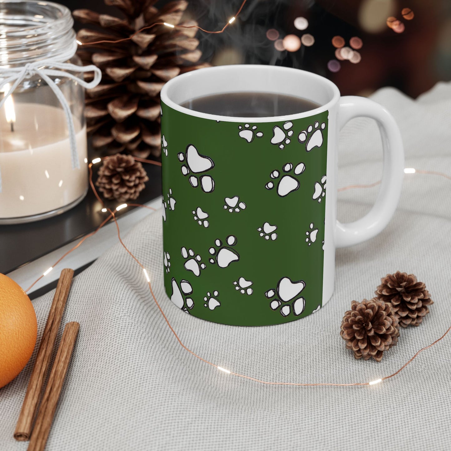 Paw Flakes Green Cup