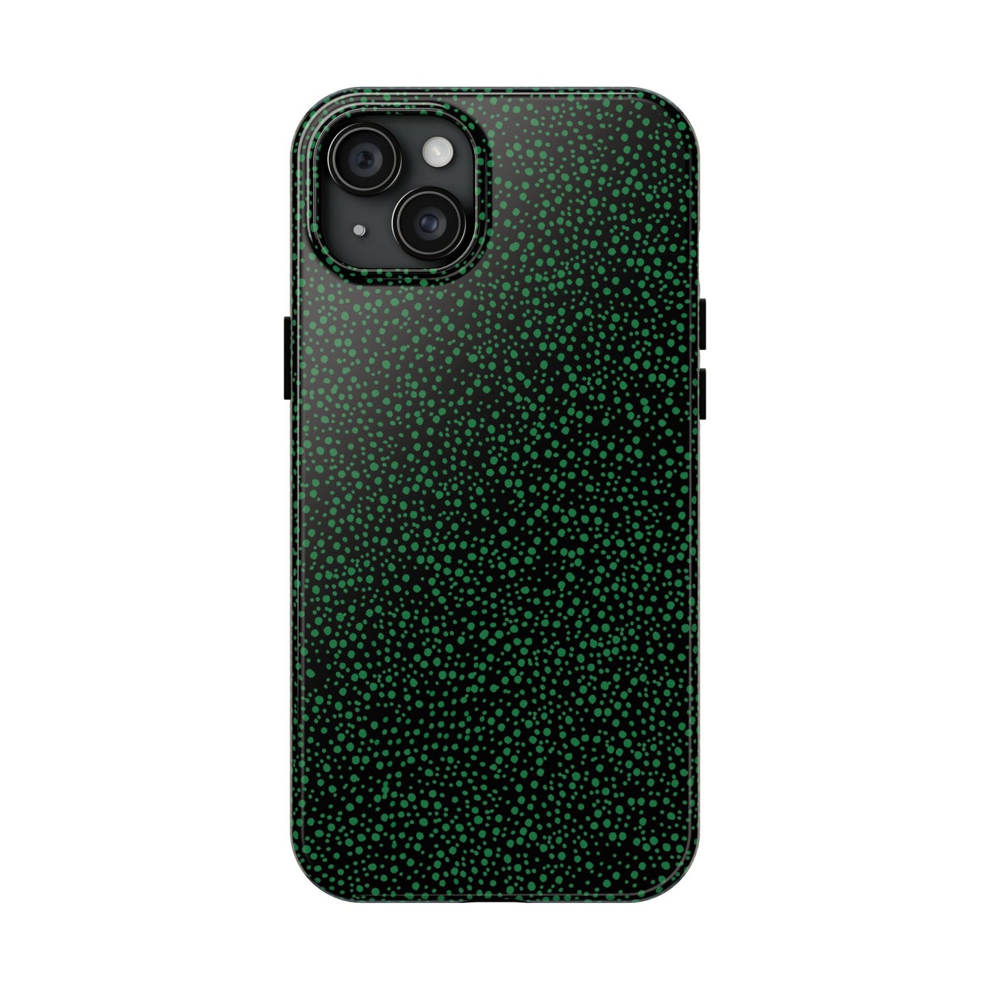 Confetti Black / Green Phone Case
