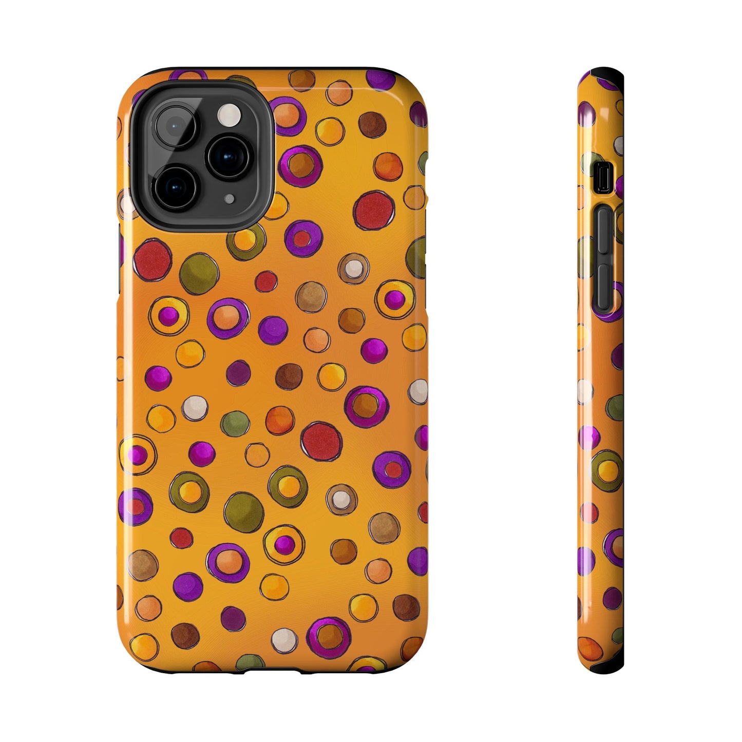 Double Dot Yellow Phone Case