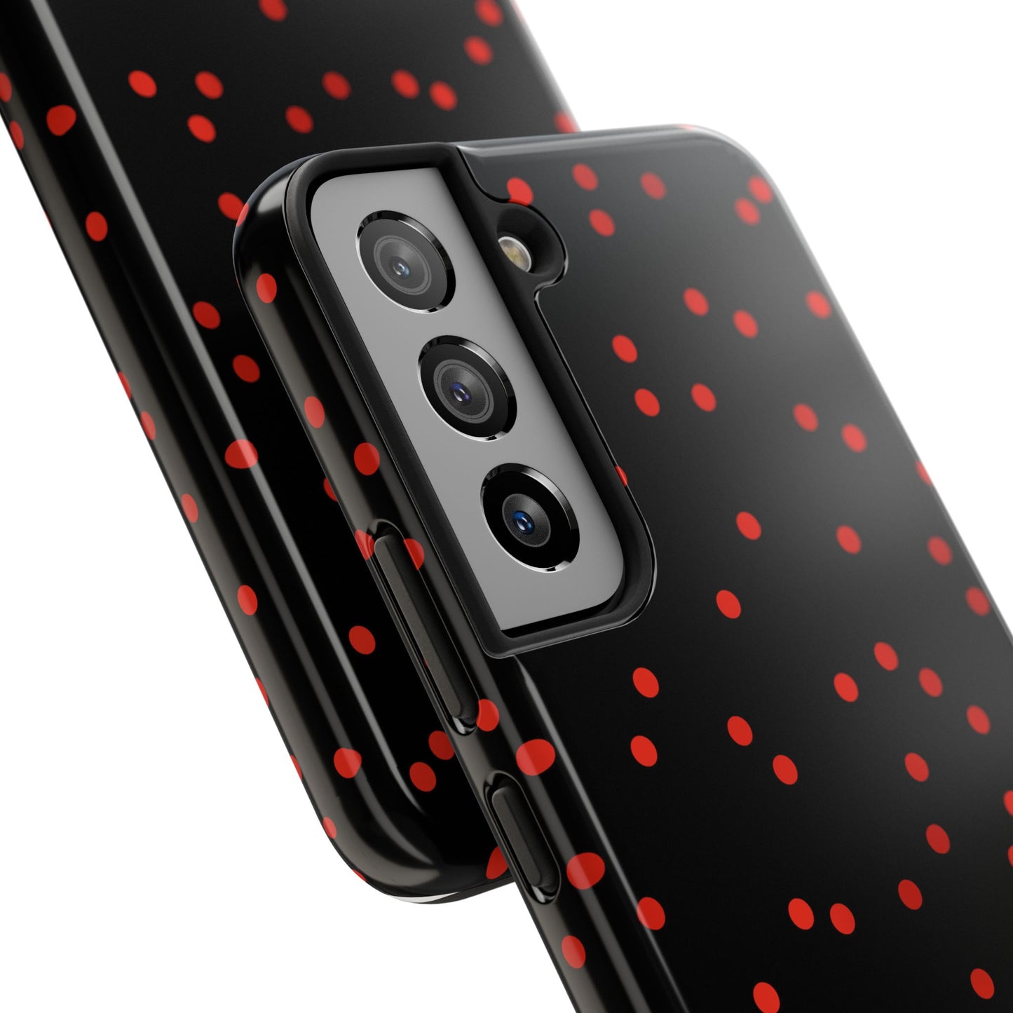 Space Dots Black / Red Phone Case
