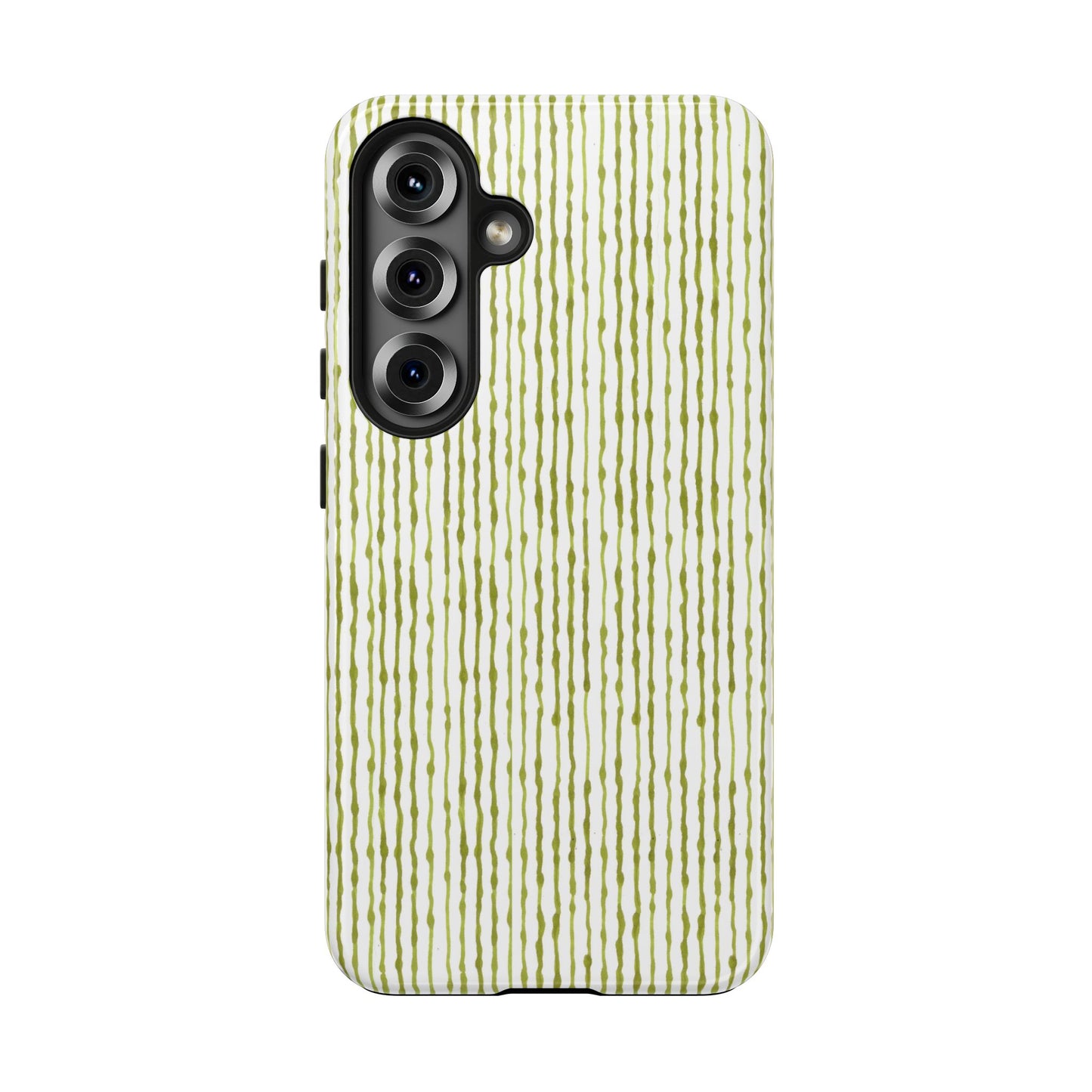 Faux Seersucker White / Green Phone Case