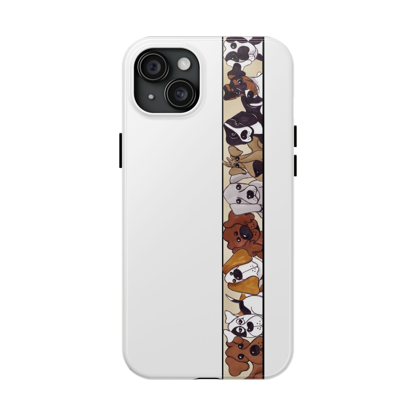 Doggie Delight Border Phone Case