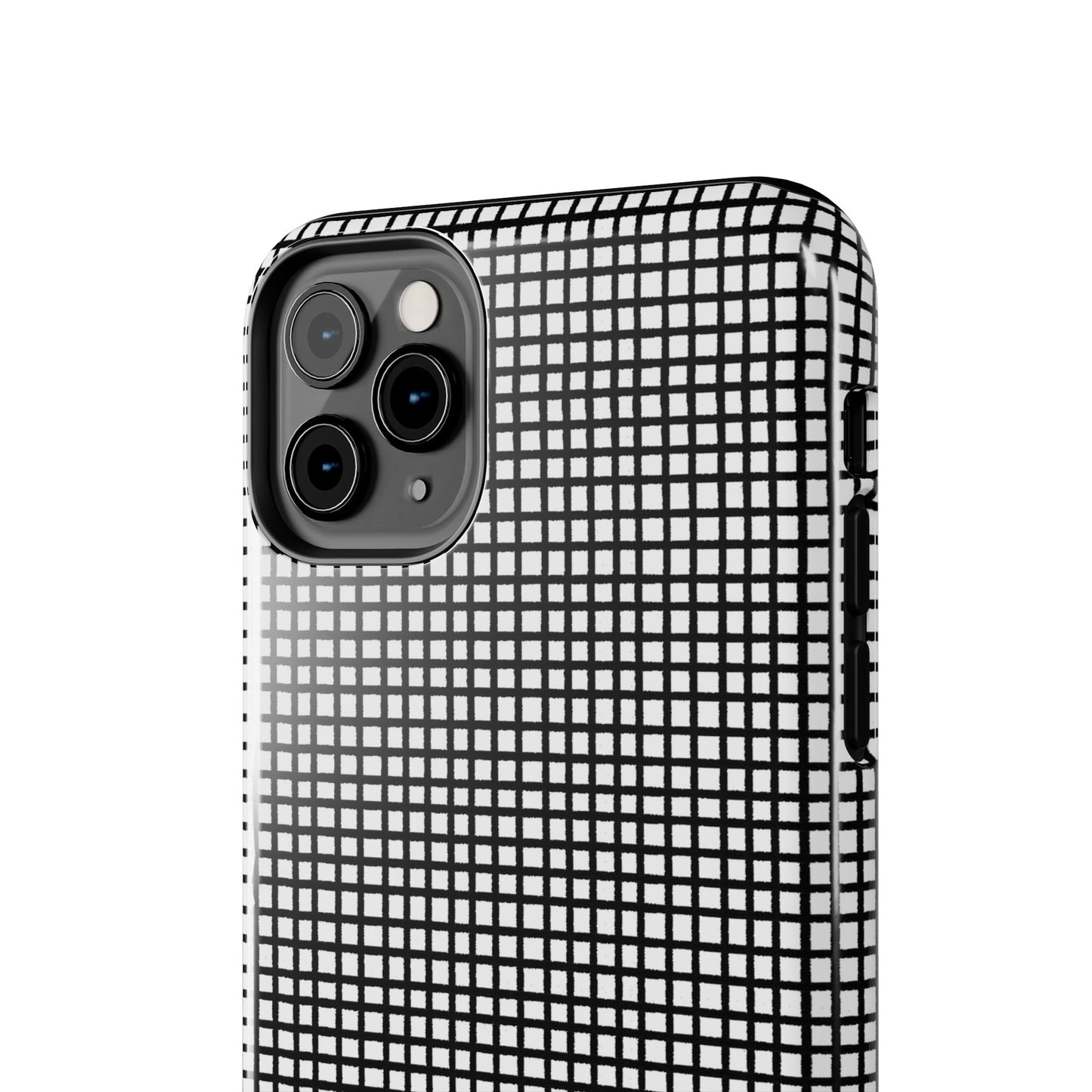 Gingham Black / White Phone Case