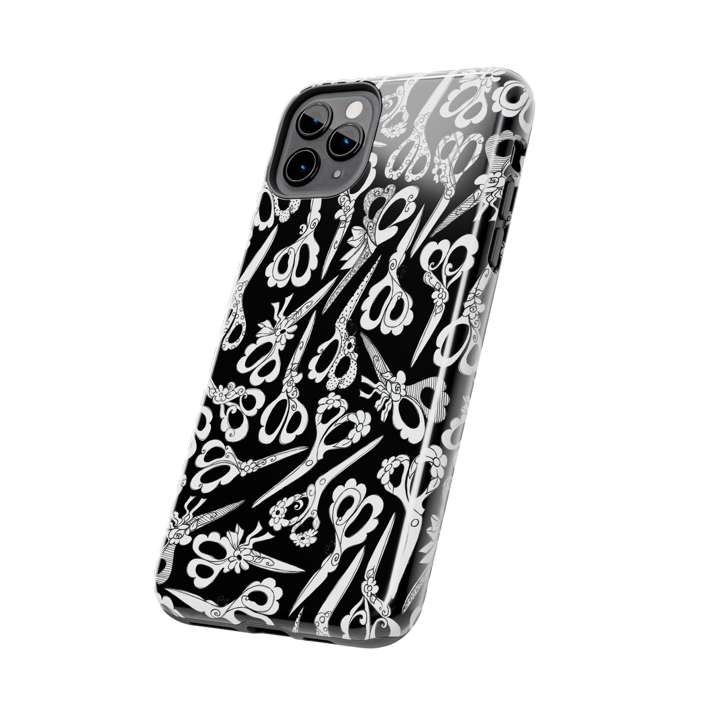 Scissor Blizzard Black Phone Case