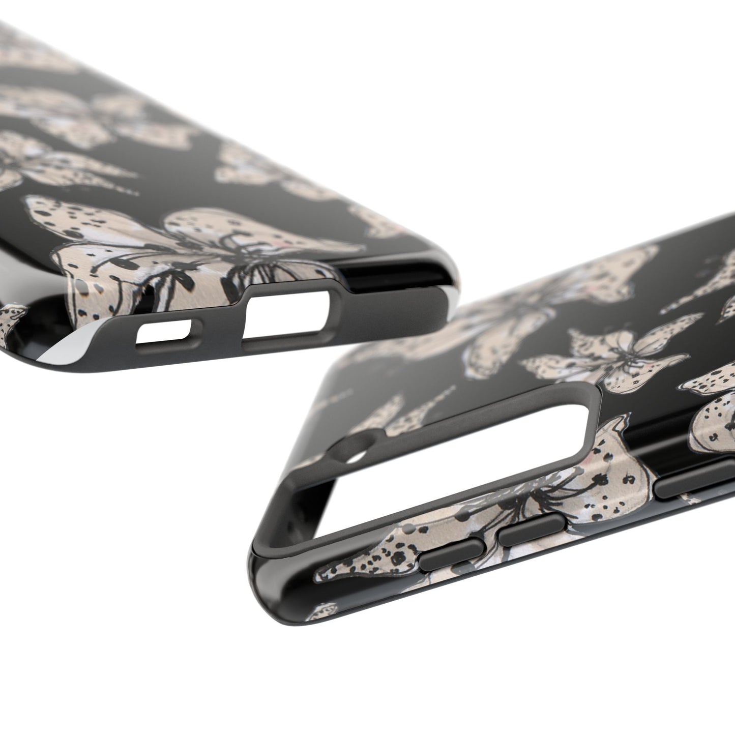 Spotted Lilies Black Phone Case