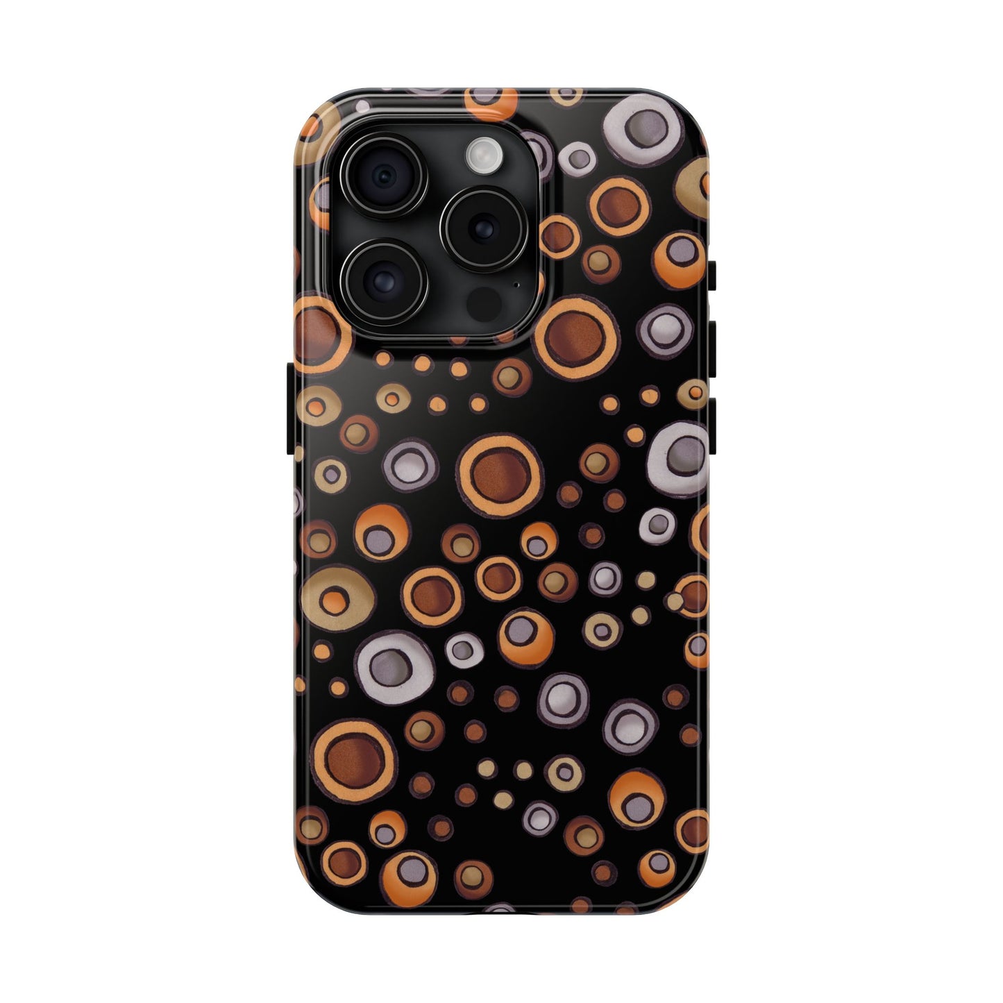 Doggy Dots Black Phone Case