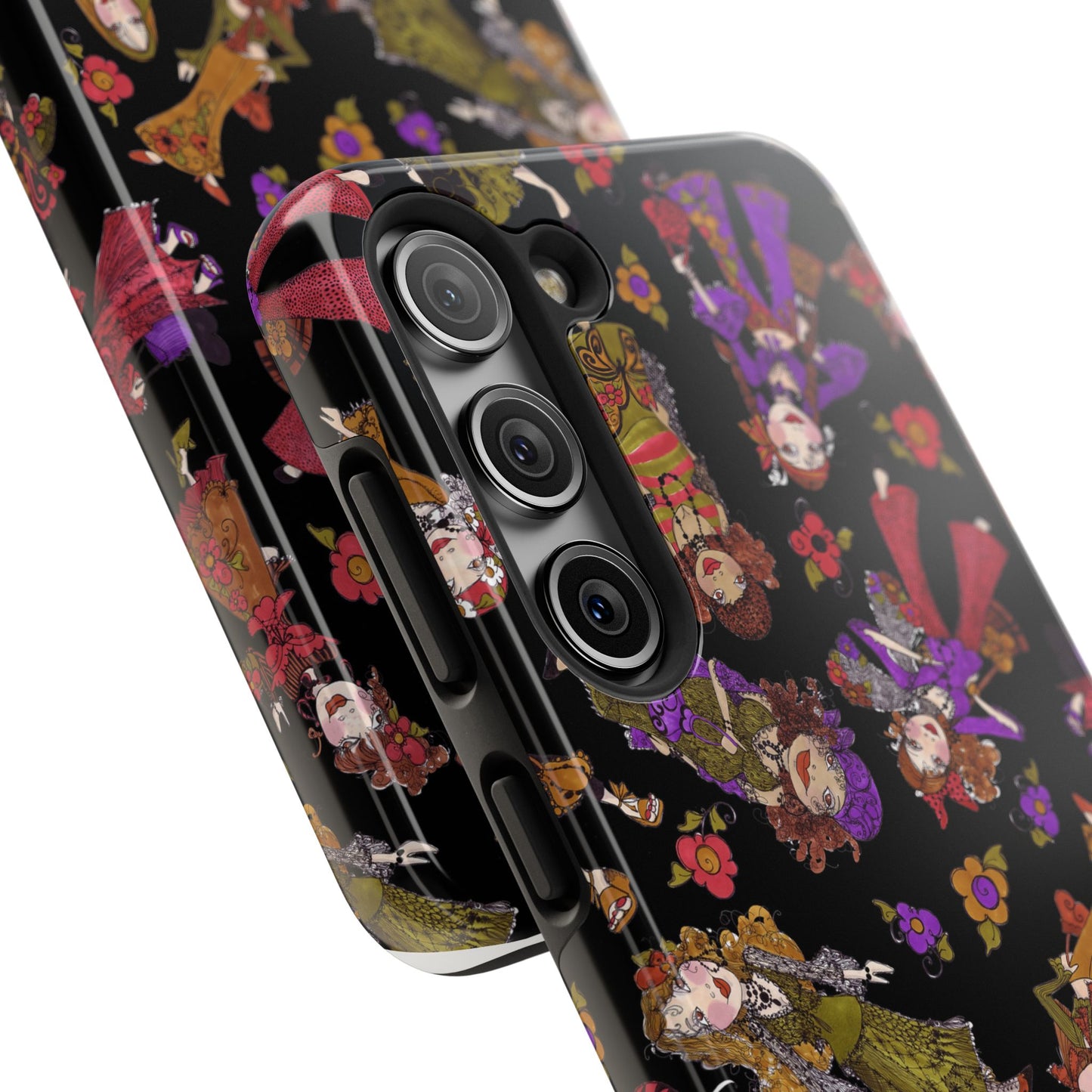 Tossed Gypsies Black Phone Case
