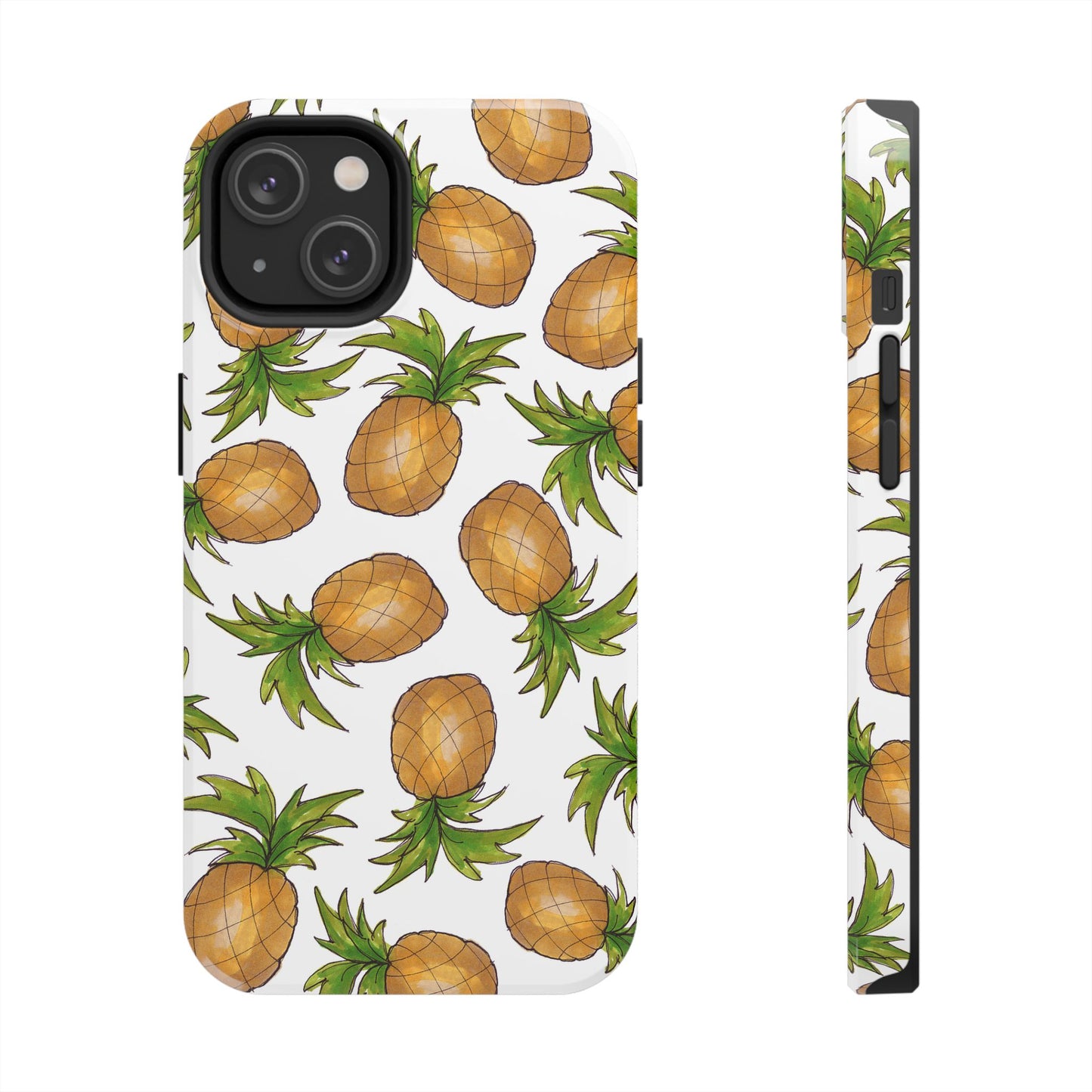 Pineapple Toss White Phone Case
