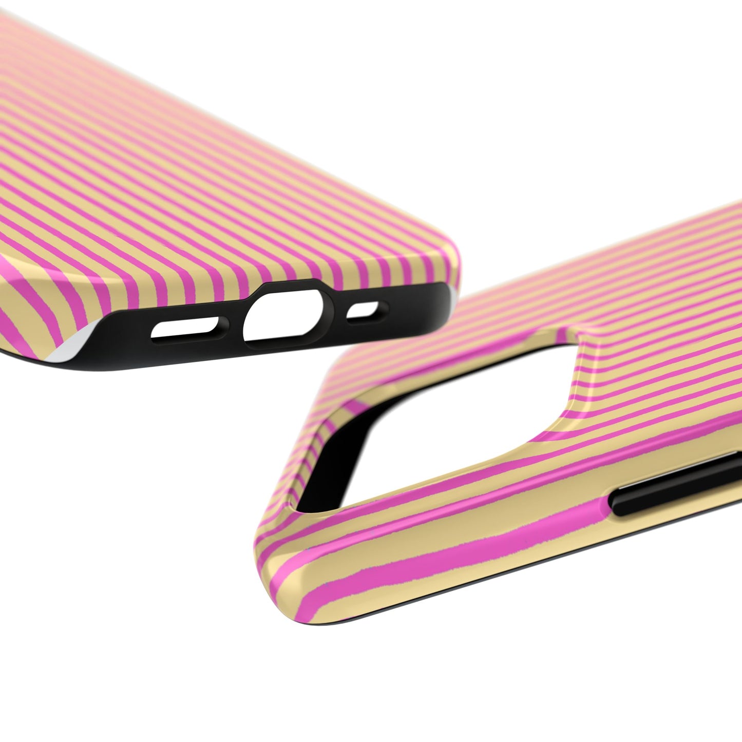 Stripe Yellow / Pink Phone Case