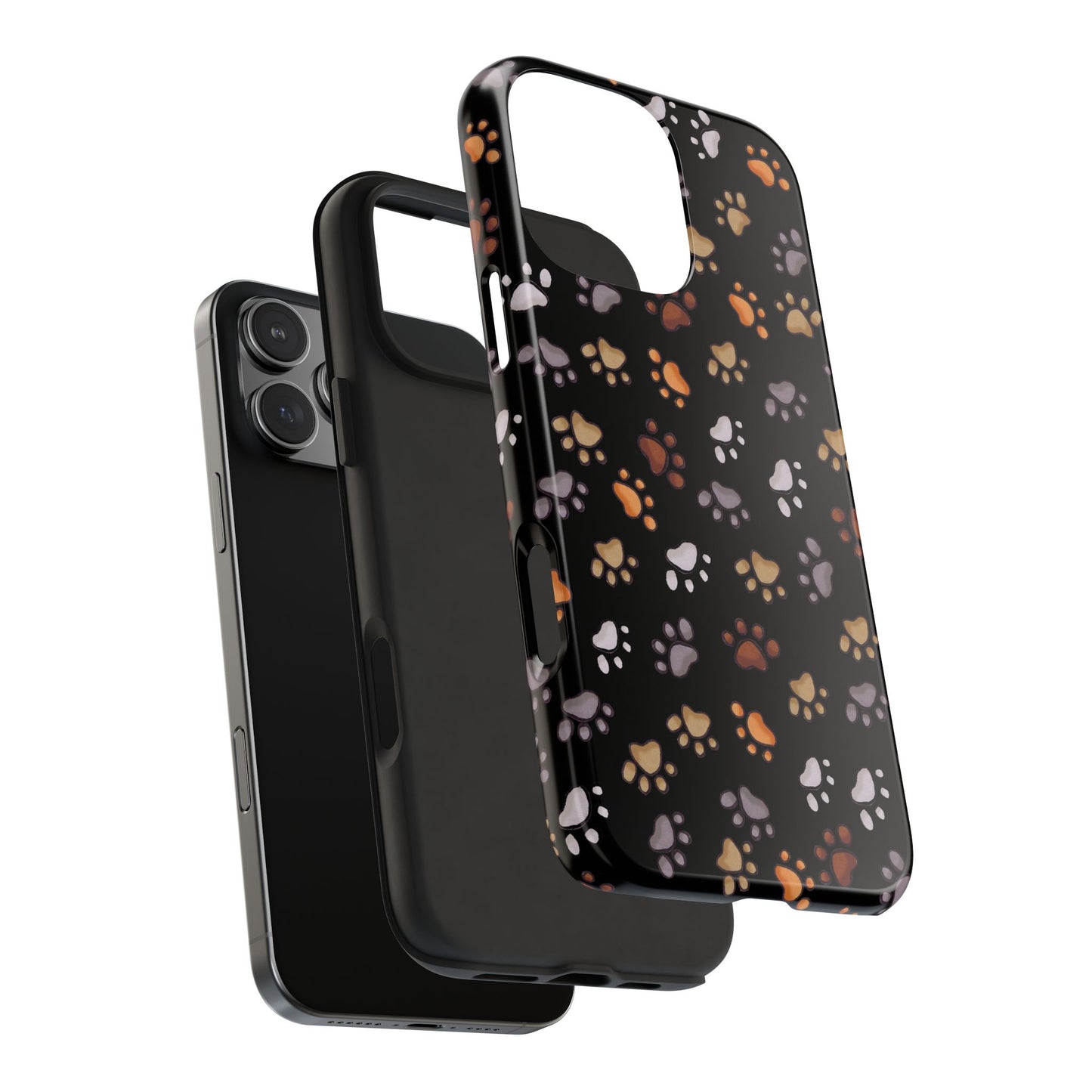Puppy Paws Black Phone Case