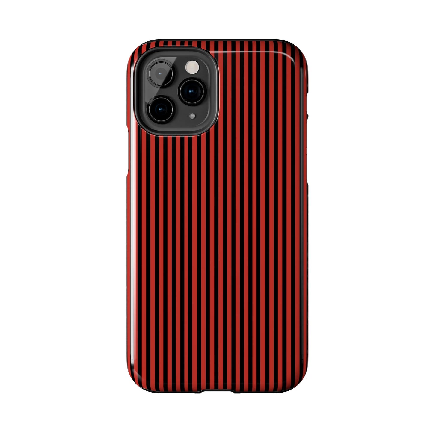 Stripe Red / Black Phone Case