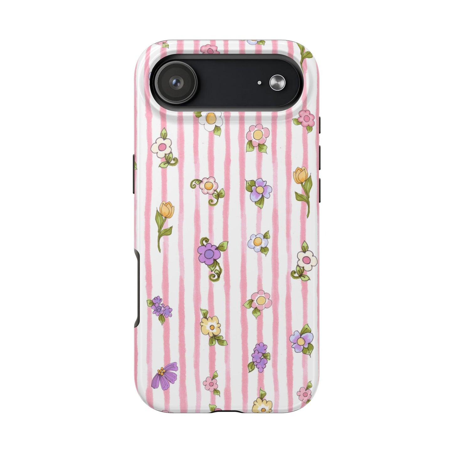 Pretty Posie Stripe Phone Case