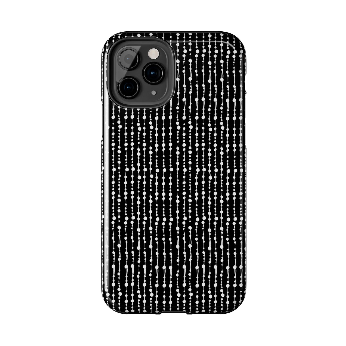 Beaded Curtain Black / White Phone Case