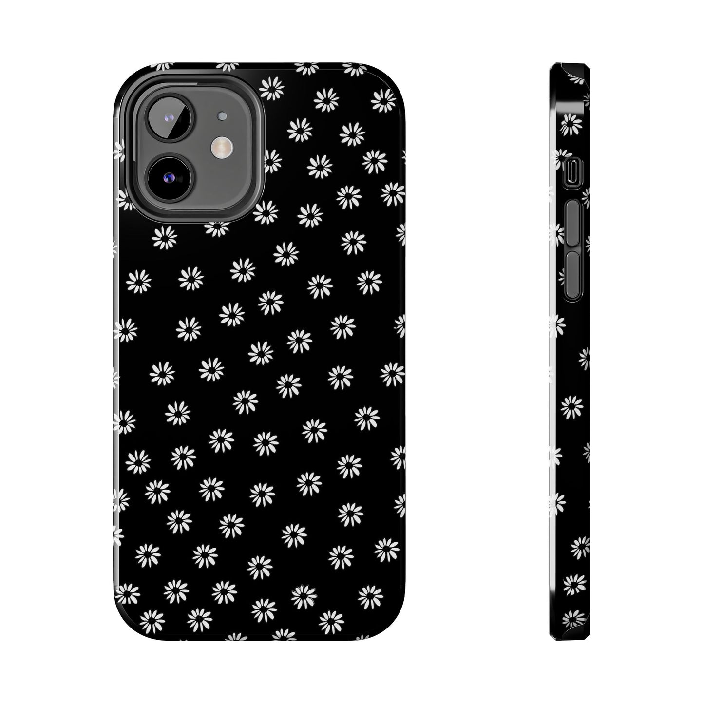Daisy Dot Black / White Phone Case