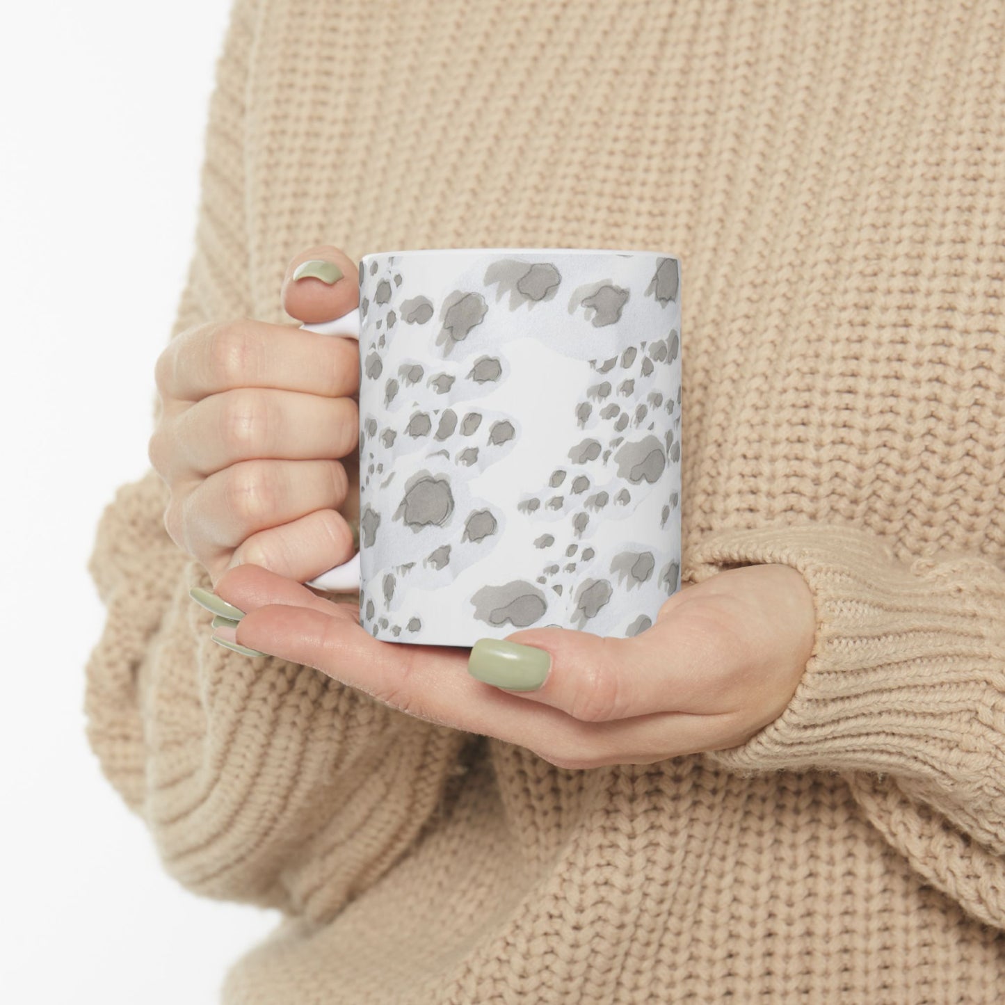 Kitty Dots White Cup