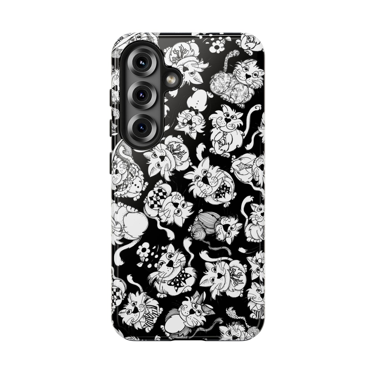 So Kitties Tossed Black Phone Case