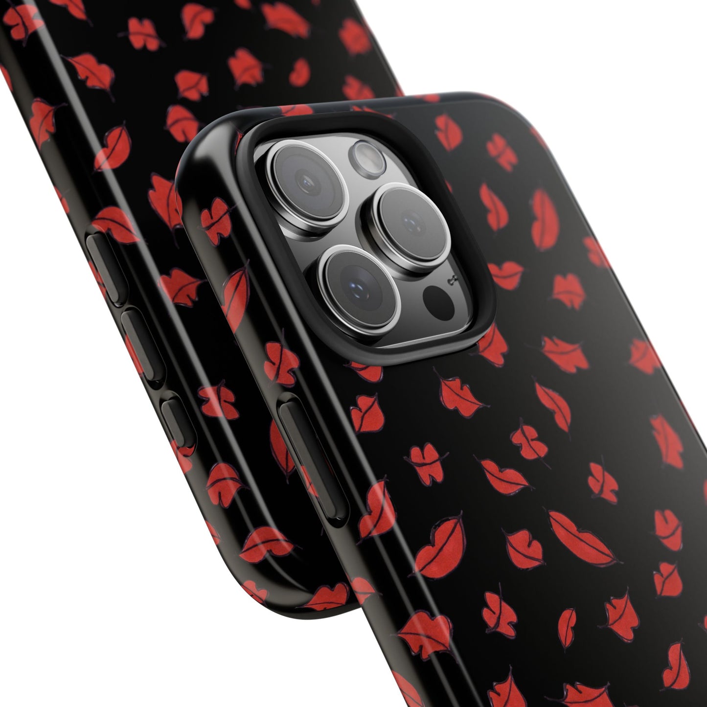 Autumn Lips Black Phone Case