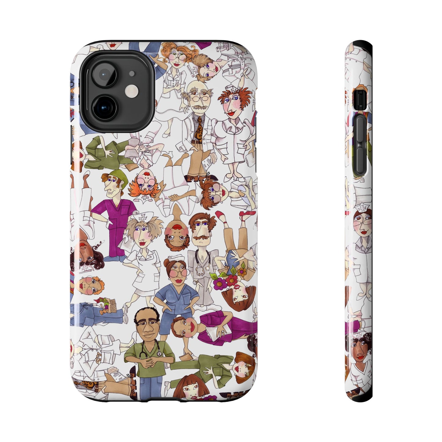 Diverse Nurse White Phone Case