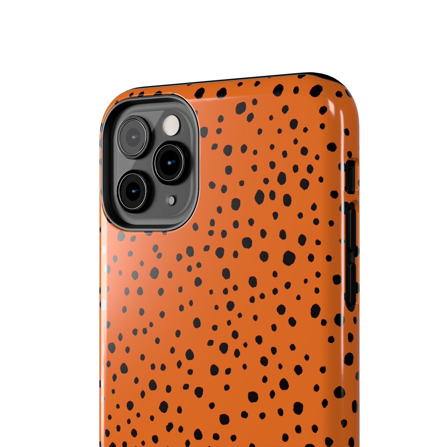 Pepper Dots Orange / Black Phone Case