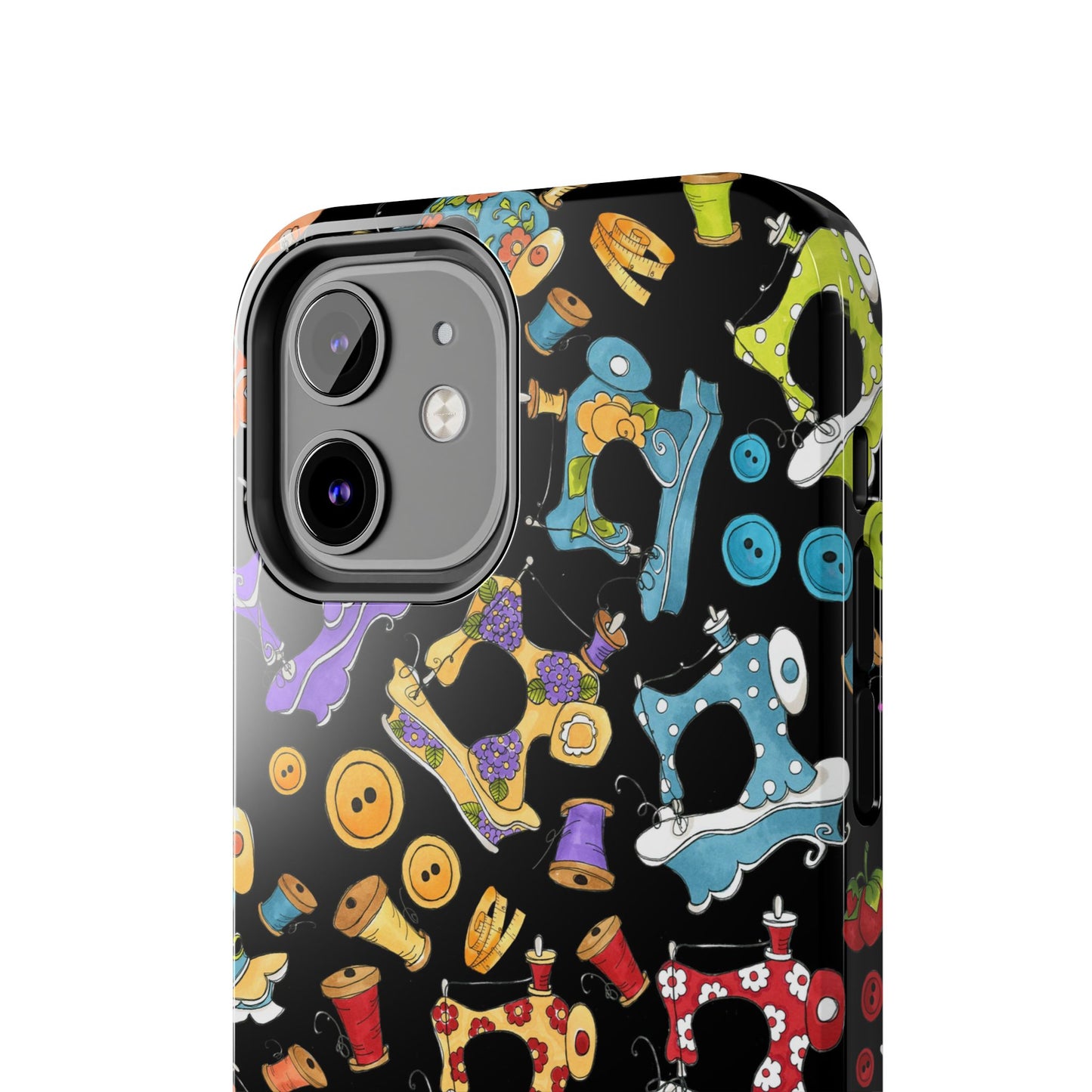 Sew Assorted Black Phone Case