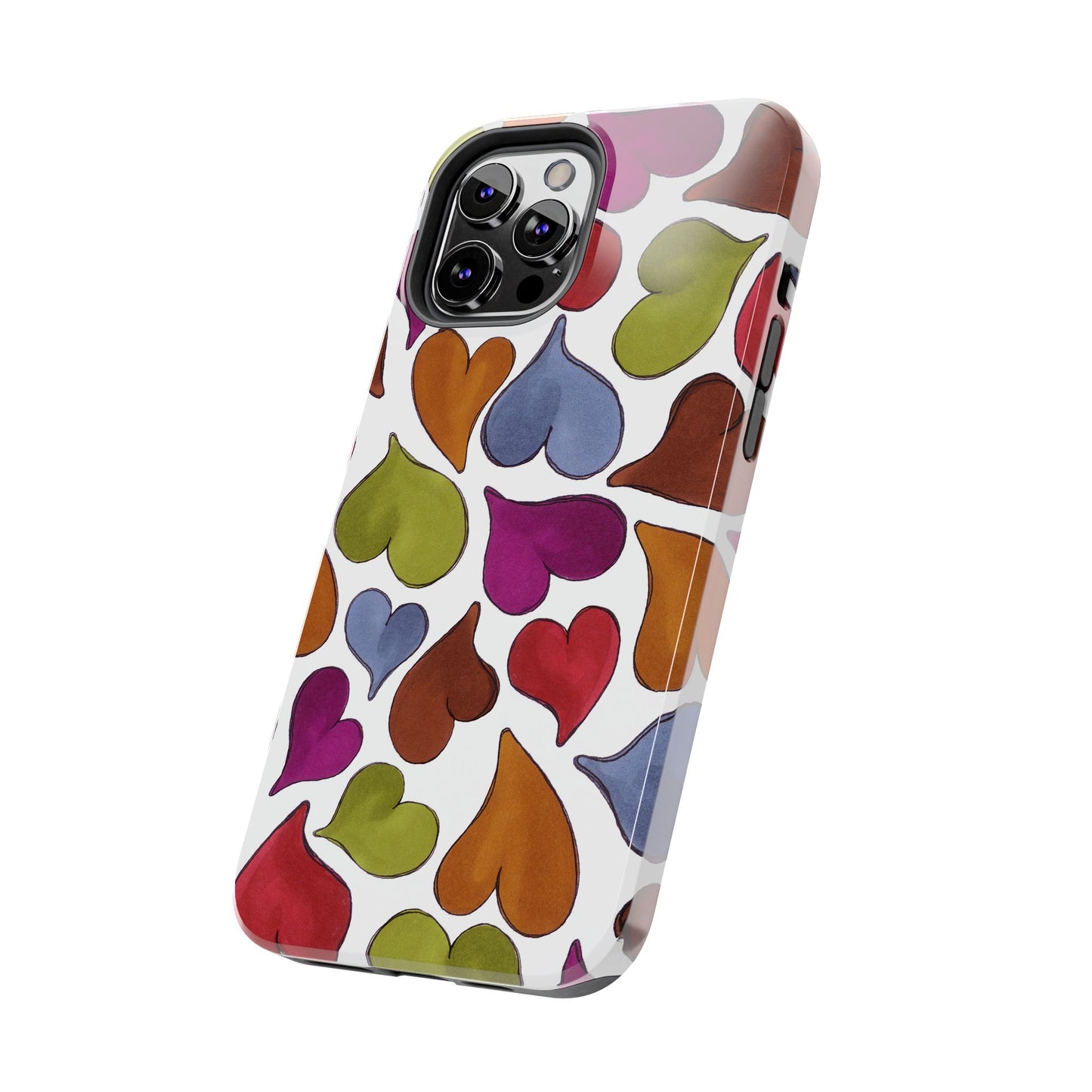 Big Hearted White Phone Case