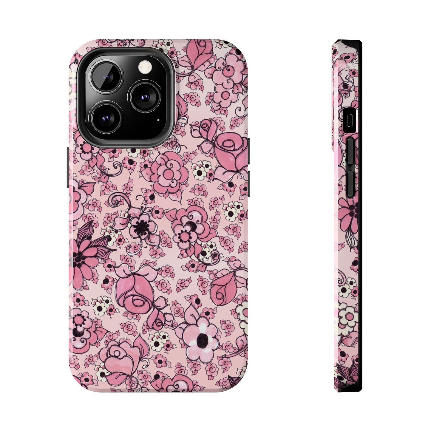 Profuse Posies Pink Phone Case
