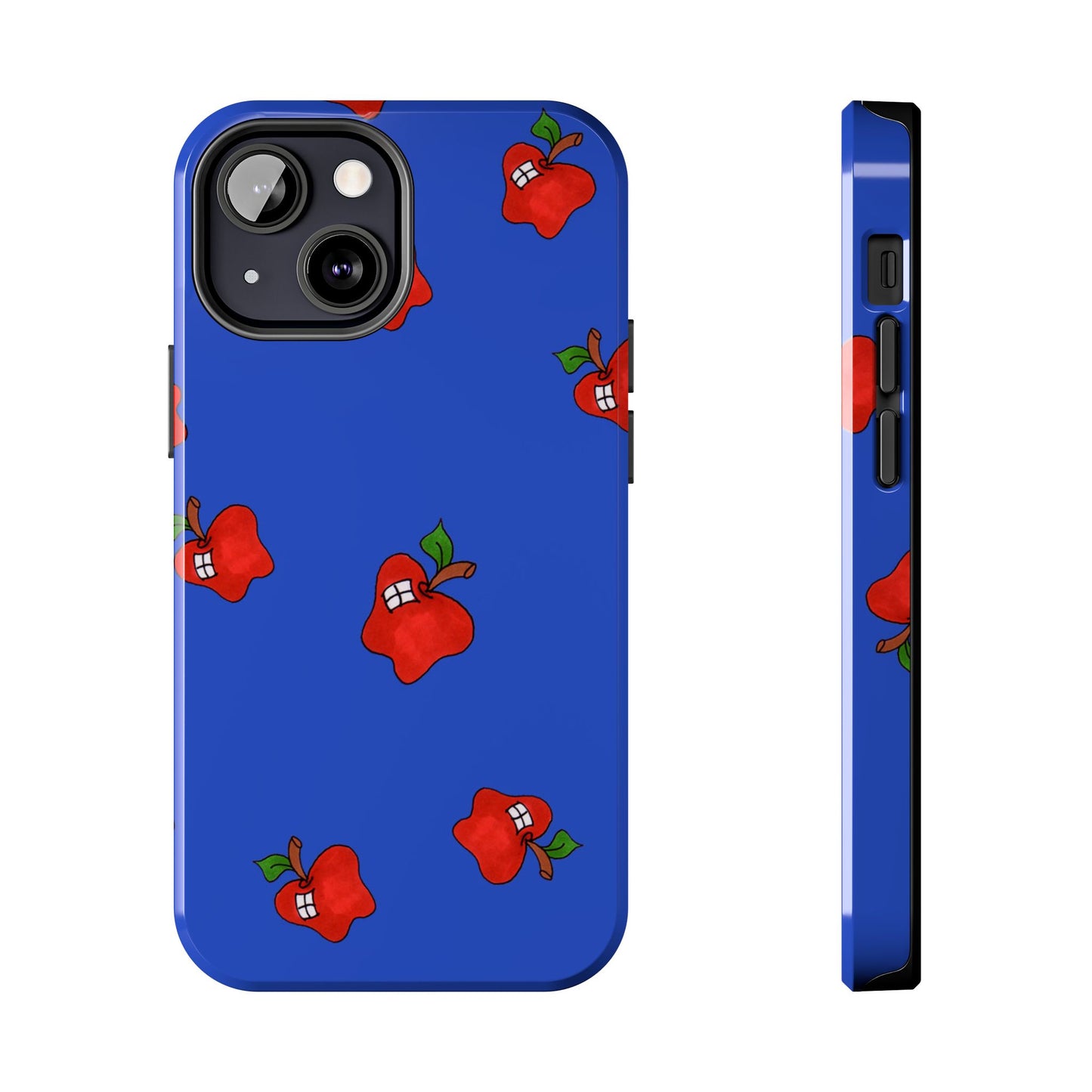 Flying Apples Blue Phone Case
