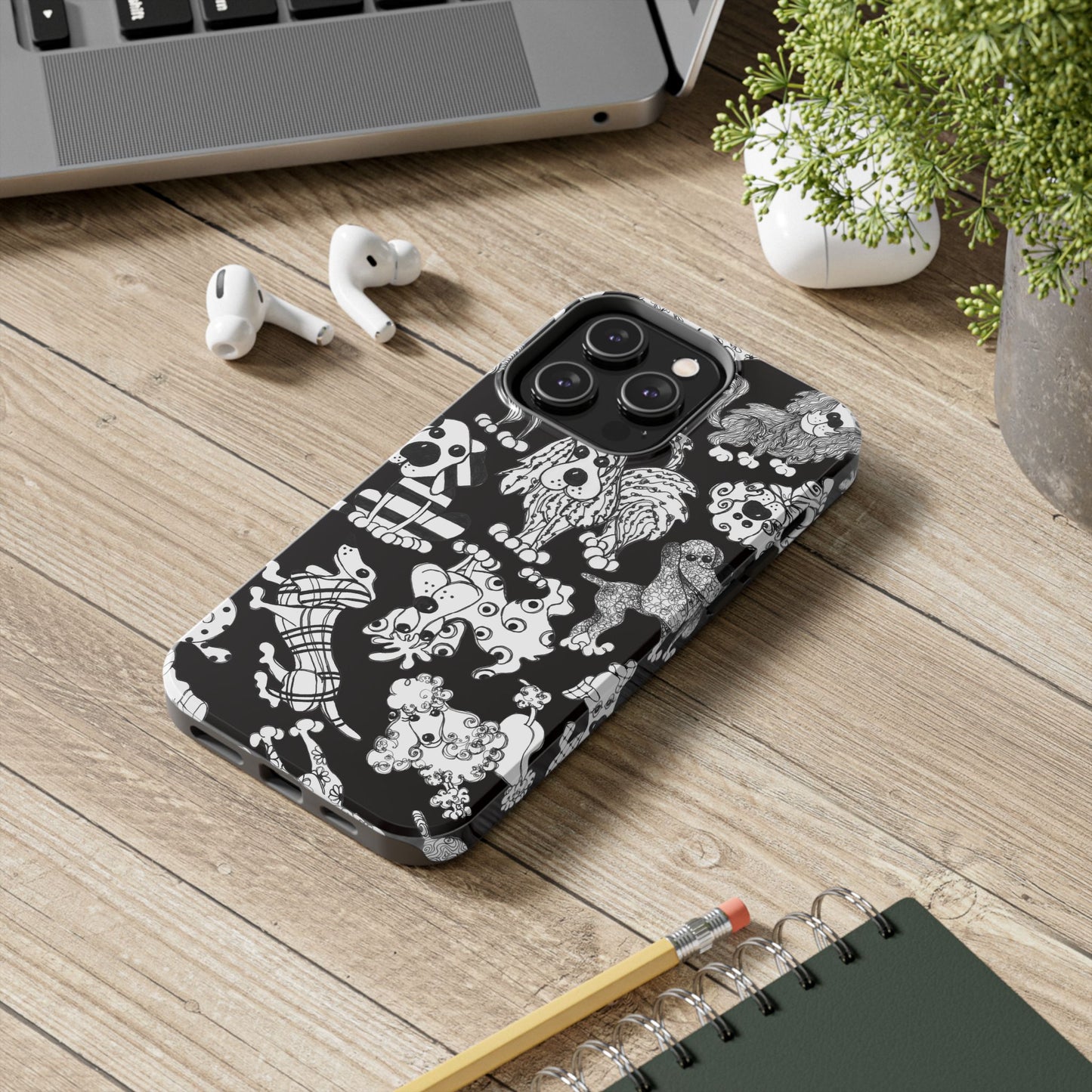 Dear Doggies Black Phone Case