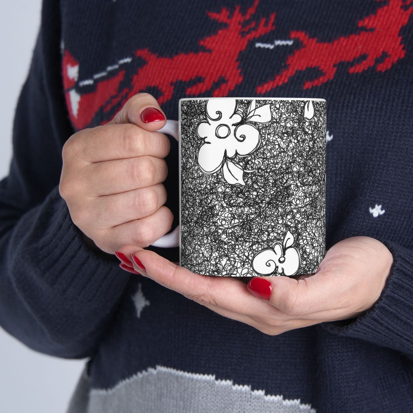 Flower Scribbles Cup