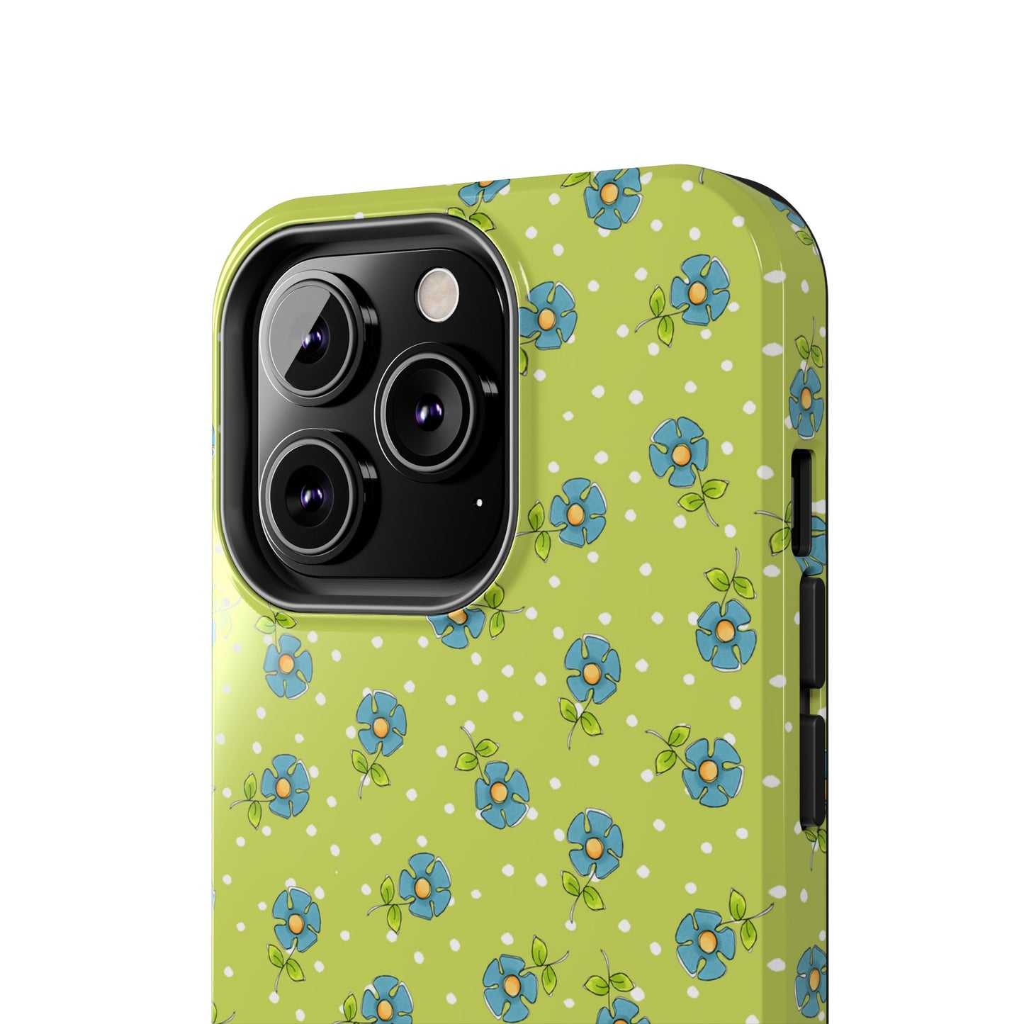 Daisy Dots Green Phone Case