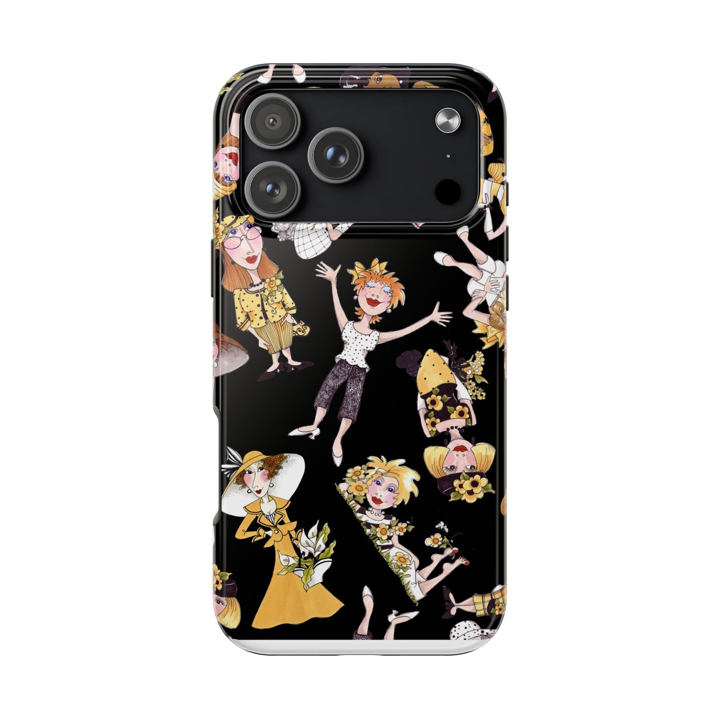 Bee Tossed Black Phone Case