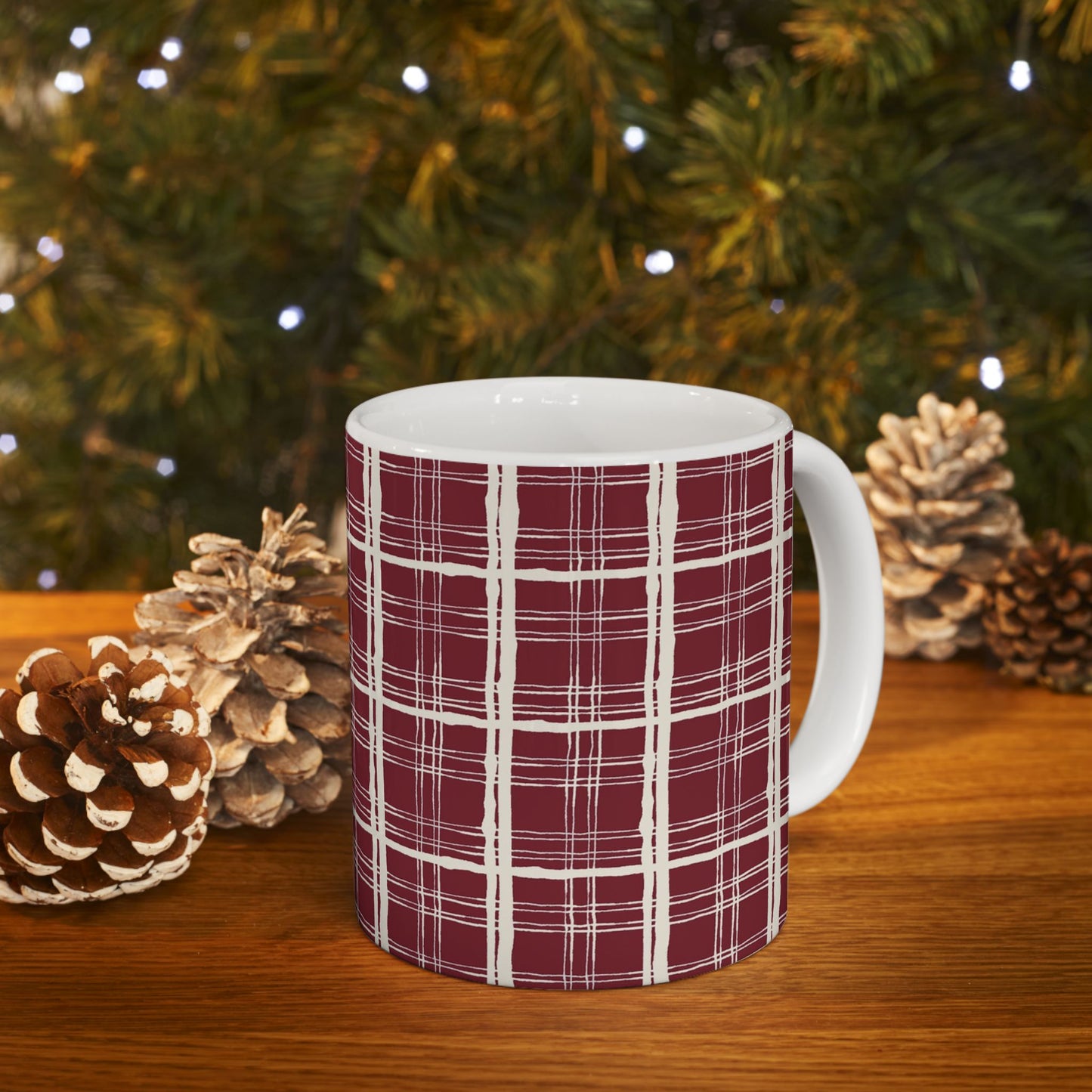 Red Plaid Cup