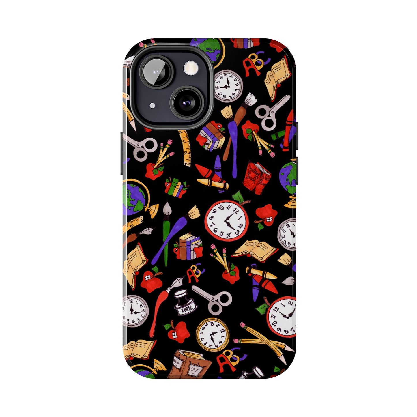 School Stuff Black Phone Case