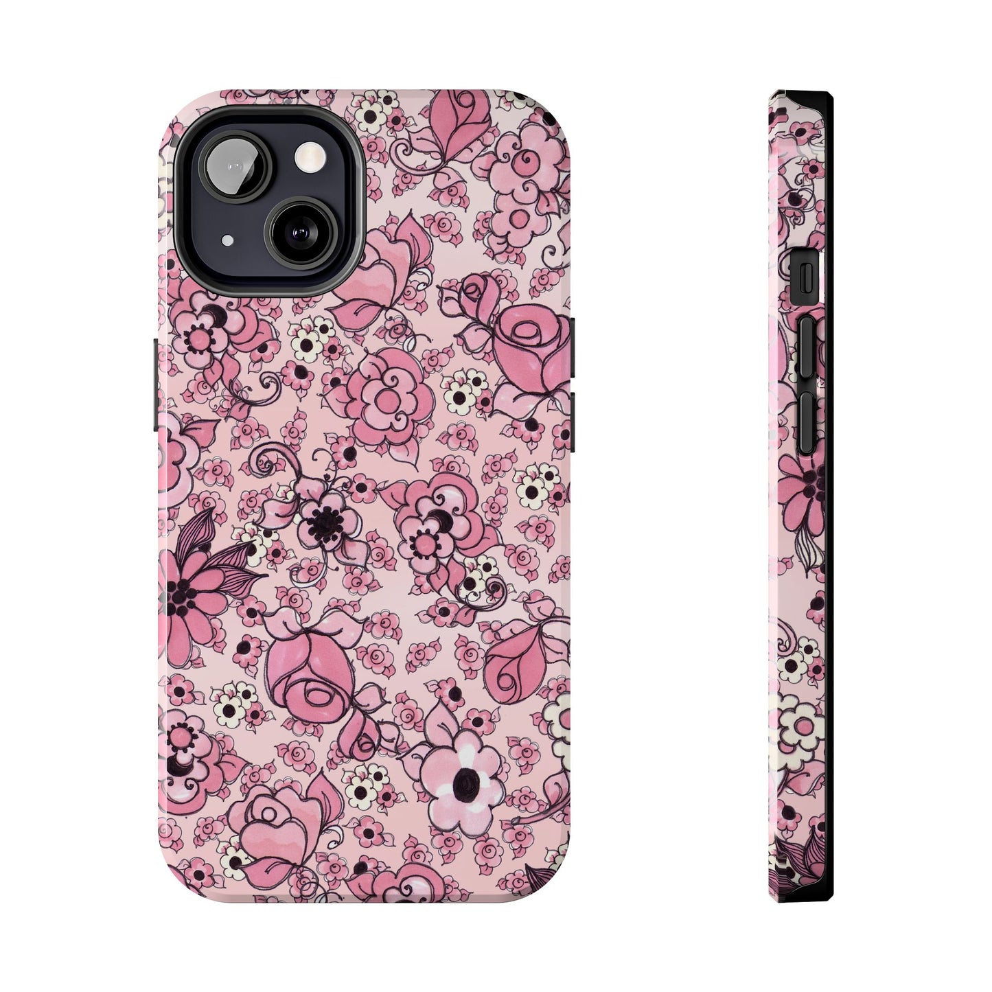 Profuse Posies Pink Phone Case